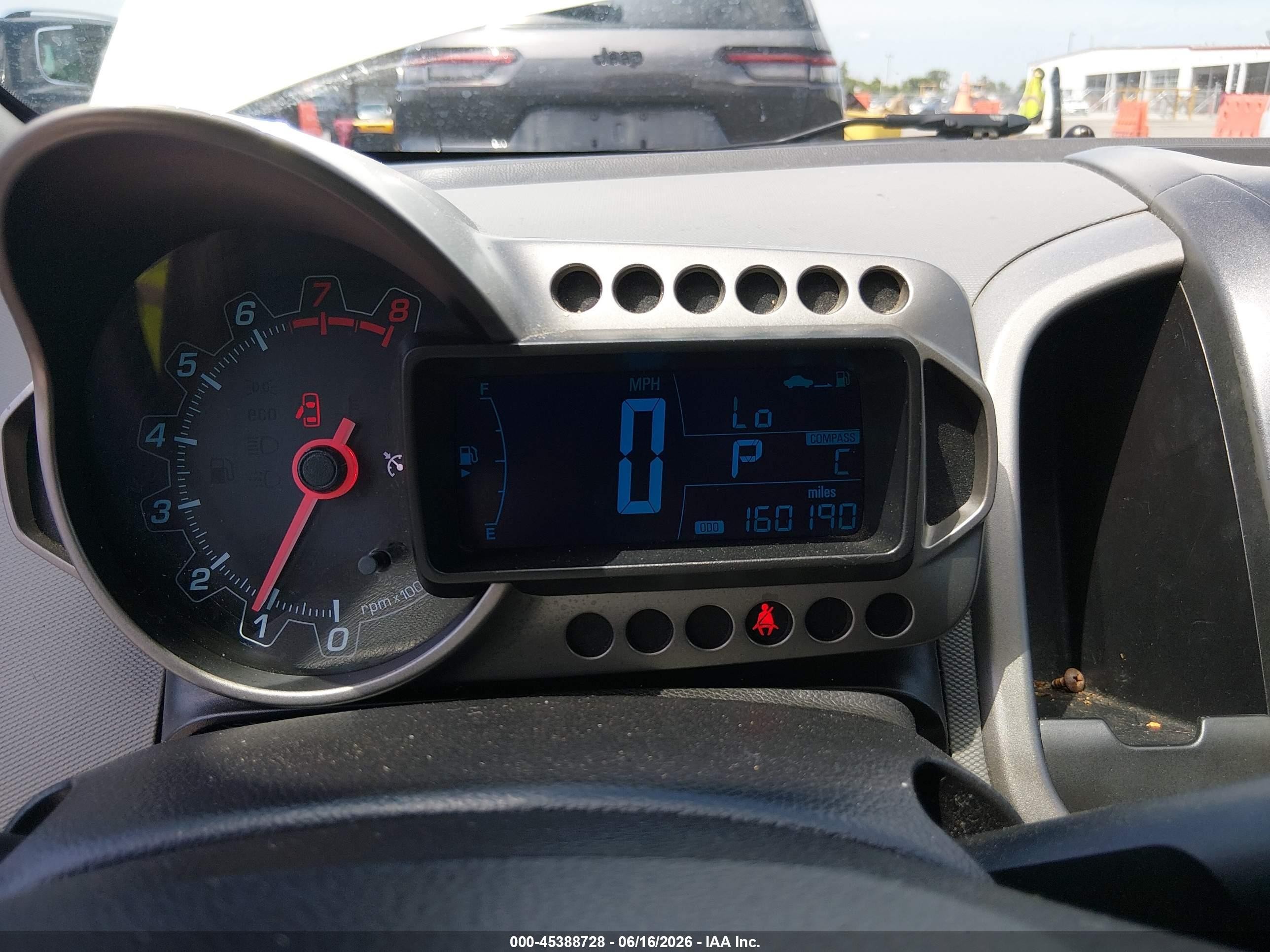 2014 Chevrolet Sonic Lt Auto White vin: 1G1JC5SH1E4219411