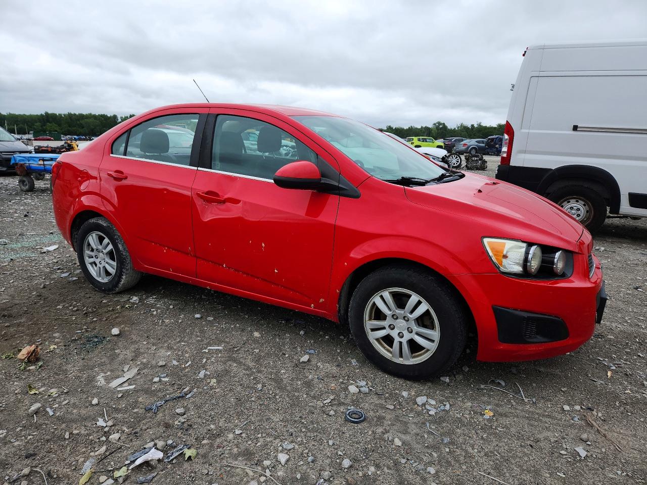 2015 Chevrolet Sonic Lt Red vin: 1G1JC5SH1F4146221