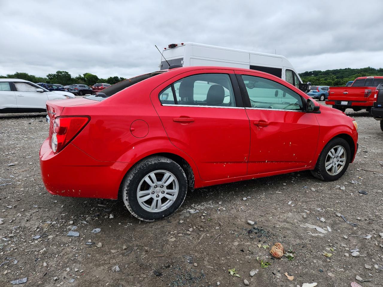 2015 Chevrolet Sonic Lt Red vin: 1G1JC5SH1F4146221