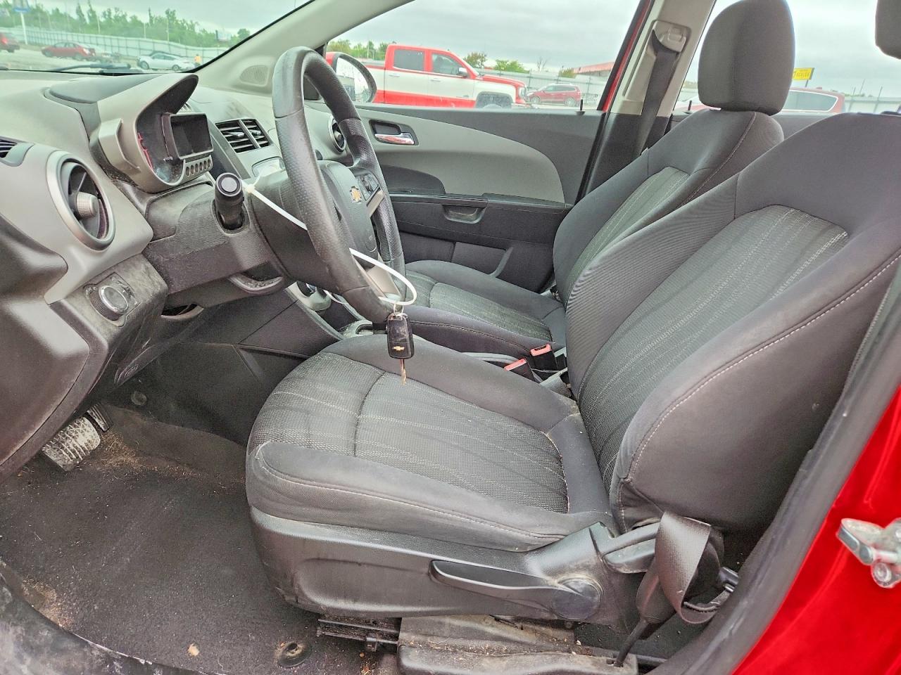 2015 Chevrolet Sonic Lt Red vin: 1G1JC5SH1F4146221