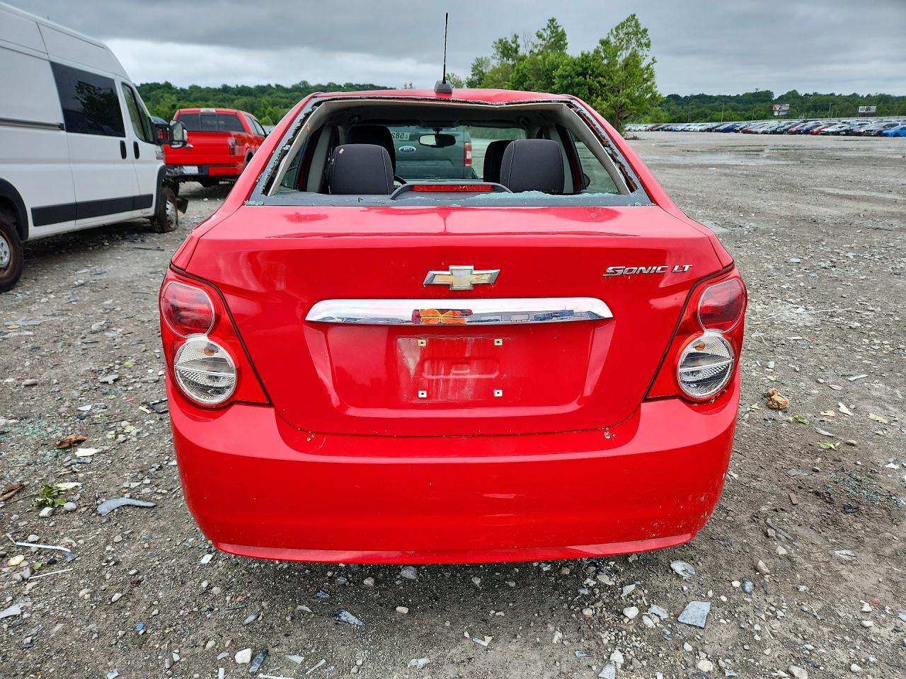 2015 Chevrolet Sonic Lt Red vin: 1G1JC5SH1F4146221