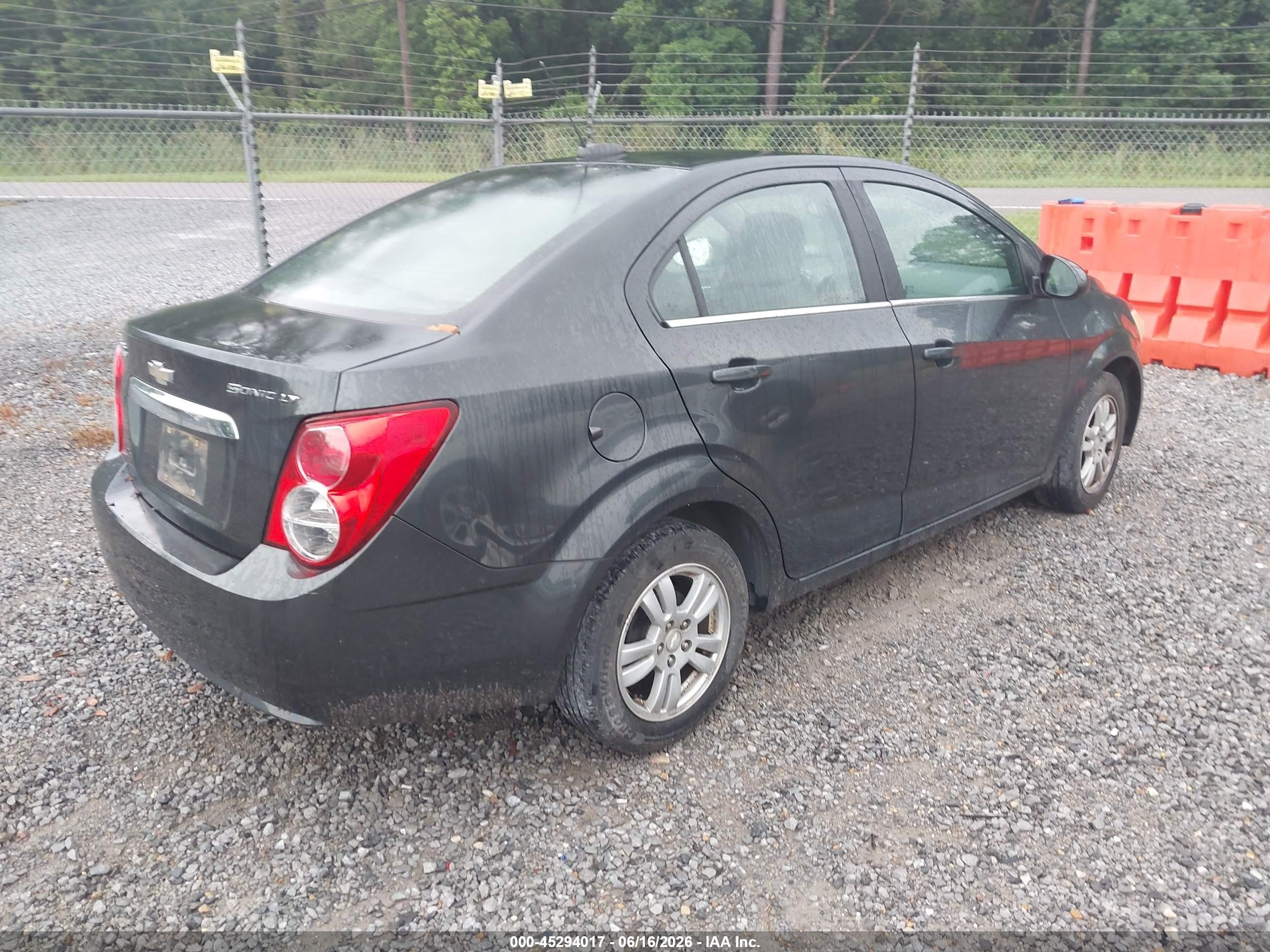 2015 Chevrolet Sonic Lt Auto Black vin: 1G1JC5SH1F4166890