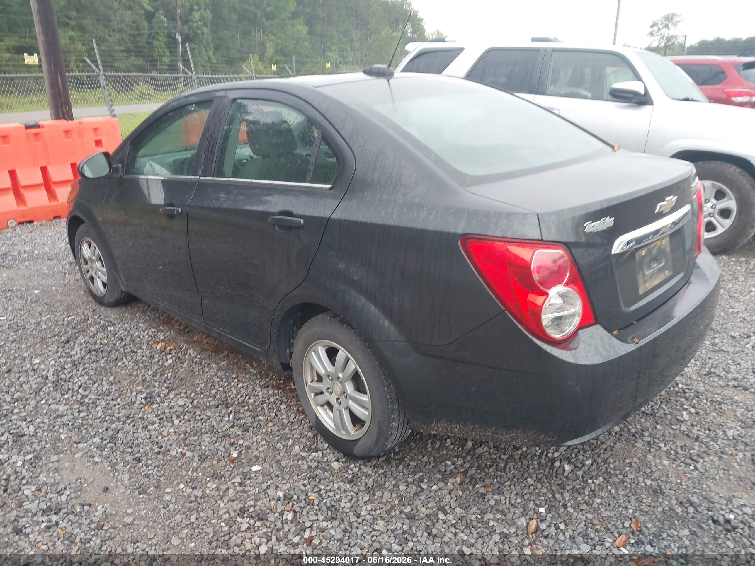 2015 Chevrolet Sonic Lt Auto Black vin: 1G1JC5SH1F4166890