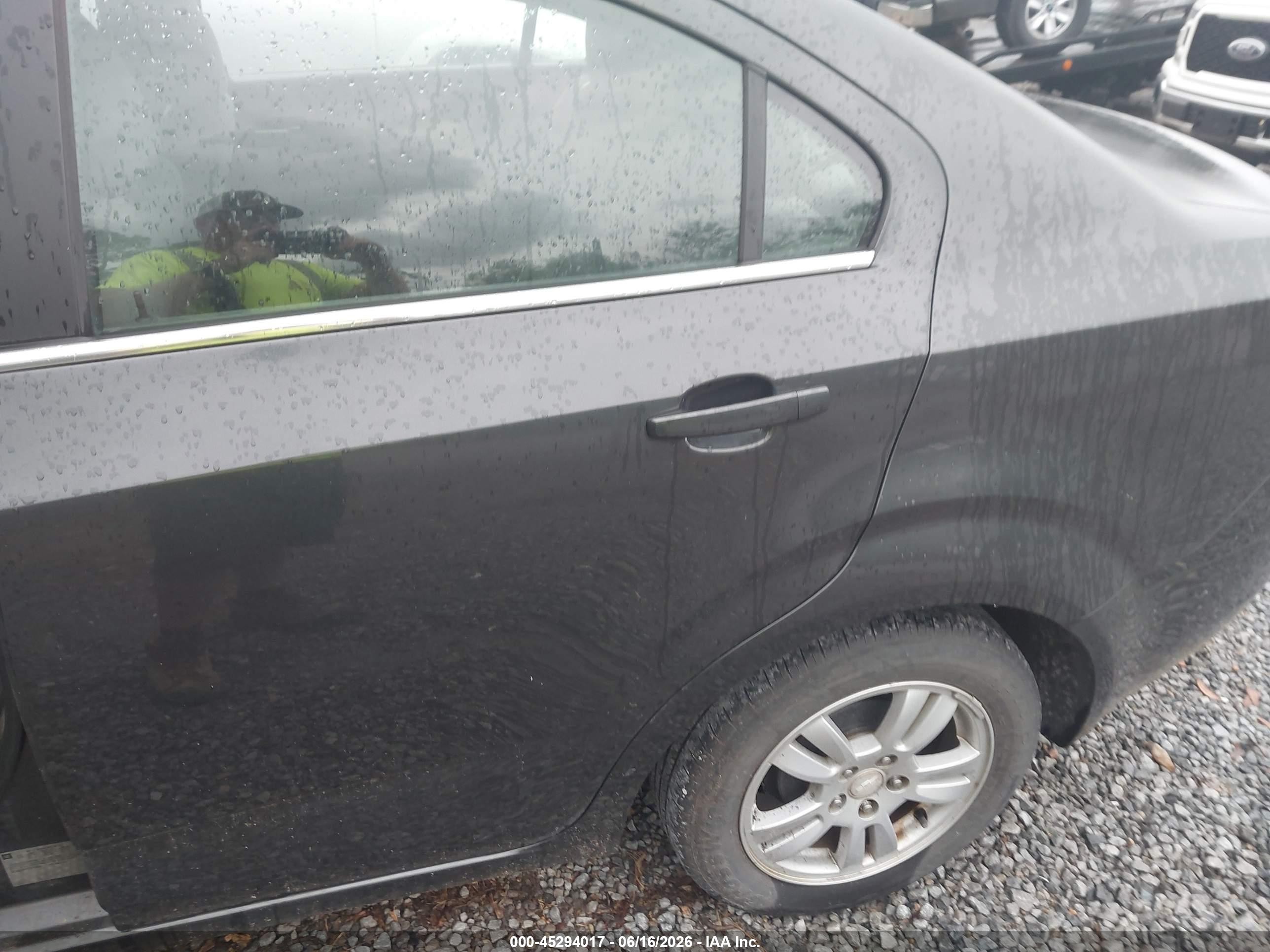 2015 Chevrolet Sonic Lt Auto Black vin: 1G1JC5SH1F4166890