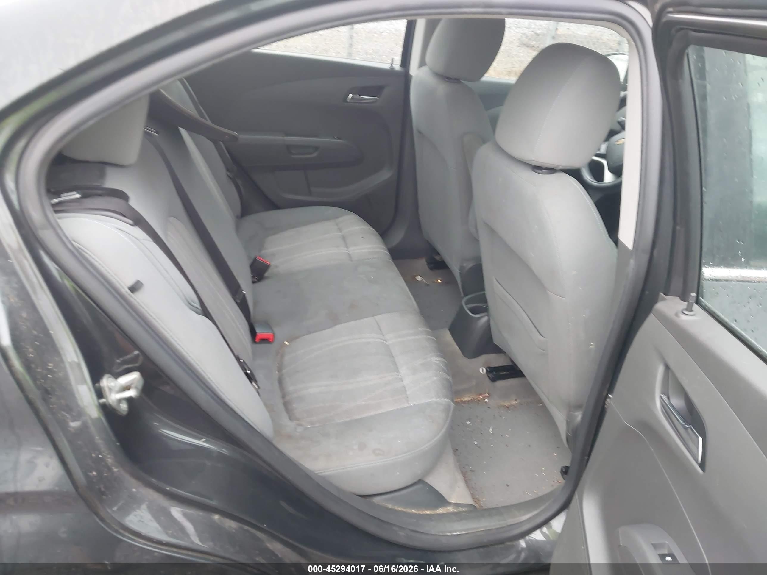 2015 Chevrolet Sonic Lt Auto Black vin: 1G1JC5SH1F4166890
