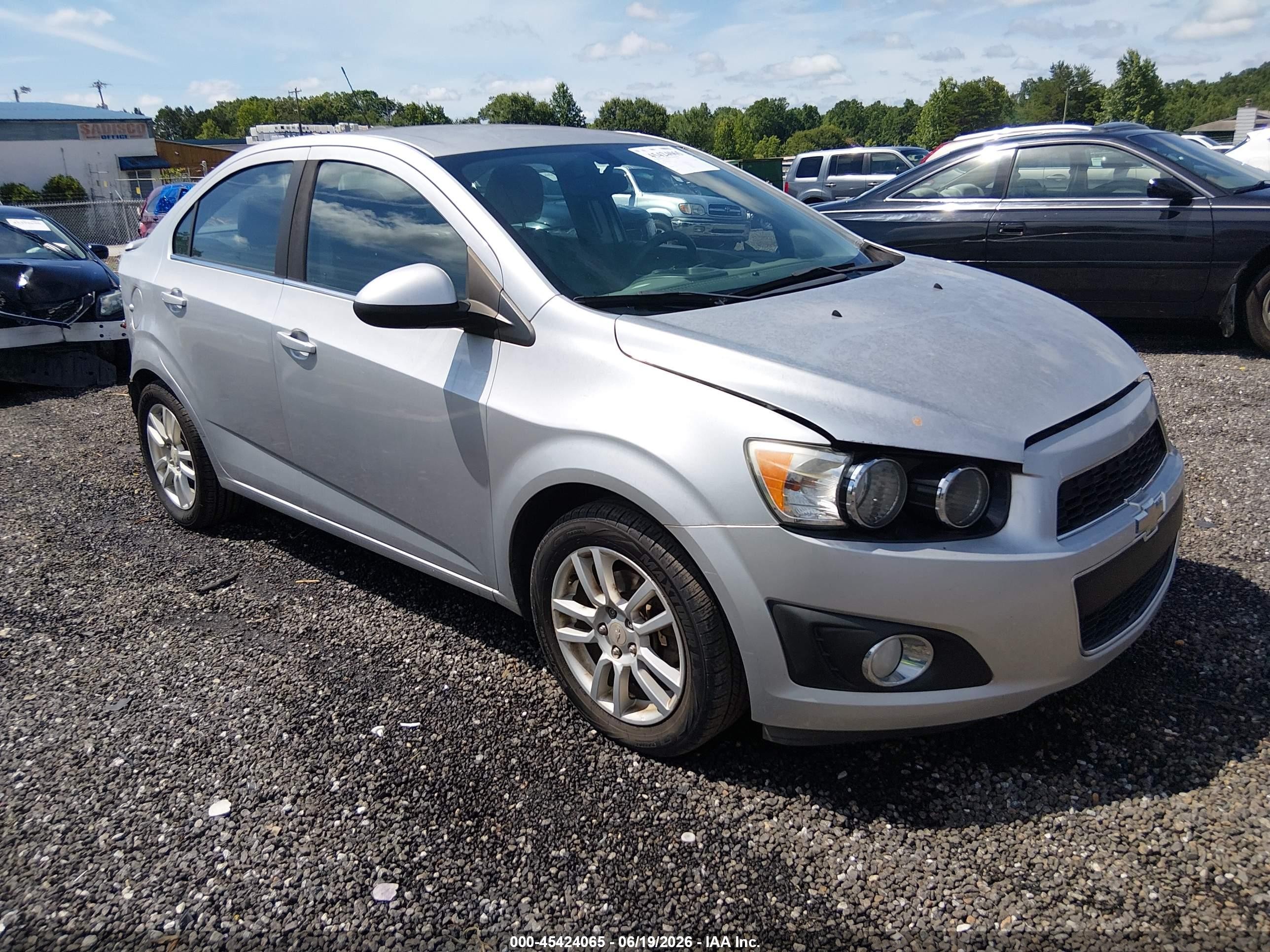 2015 Chevrolet Sonic Lt Auto Silver vin: 1G1JC5SH1F4206143