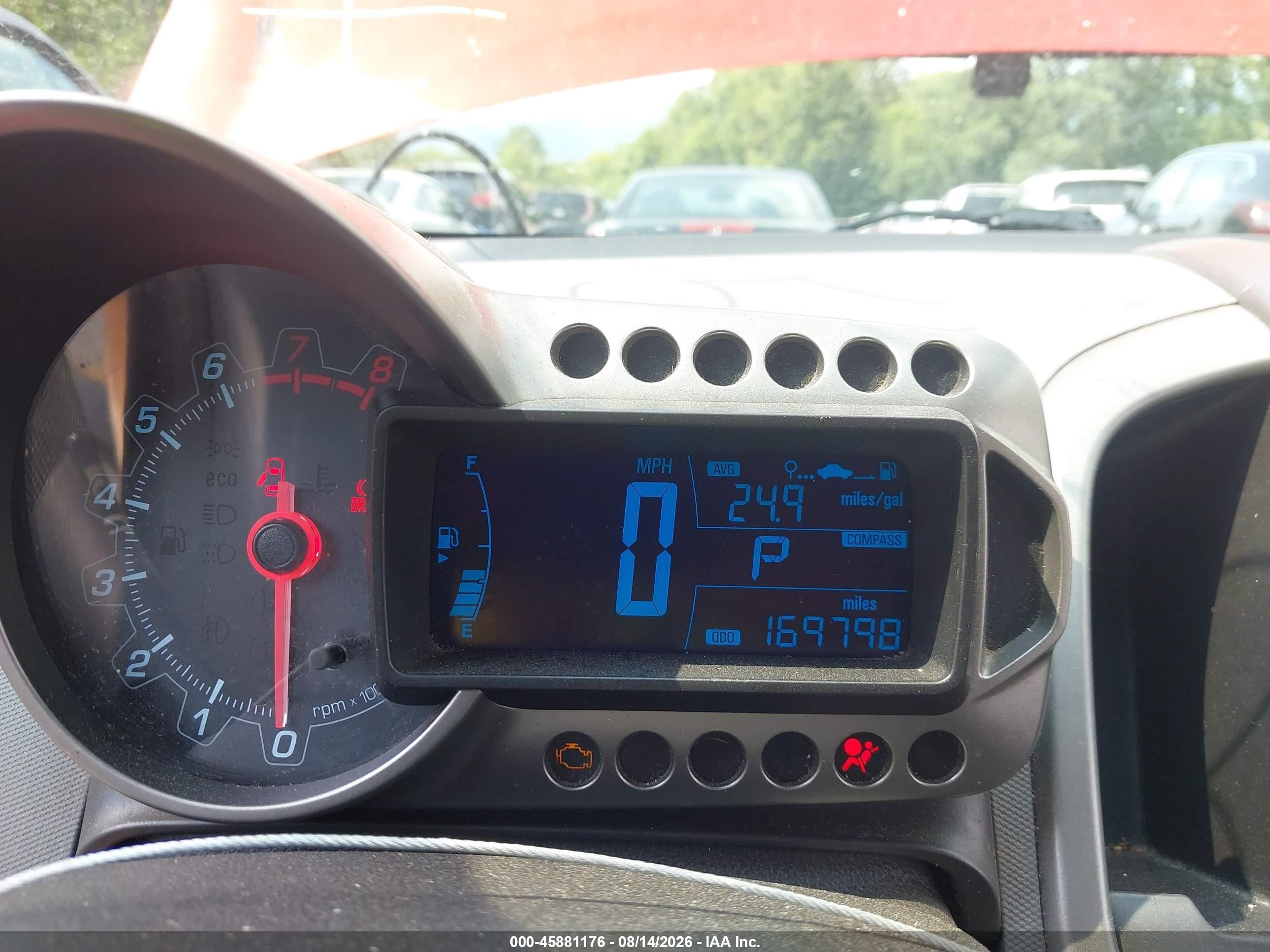 2012 Chevrolet Sonic 2lt Orange vin: 1G1JC5SH2C4140360