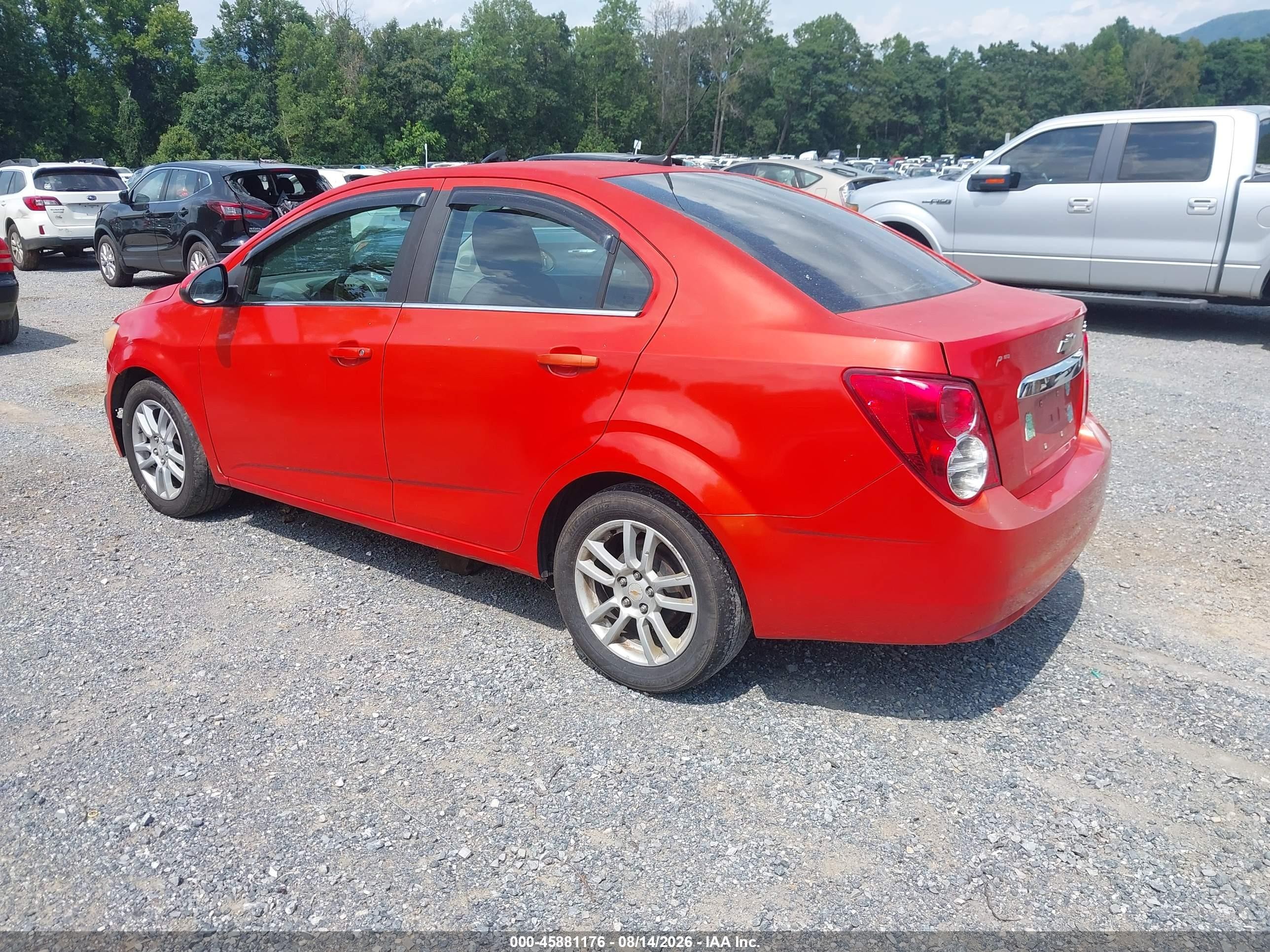 2012 Chevrolet Sonic 2lt Orange vin: 1G1JC5SH2C4140360