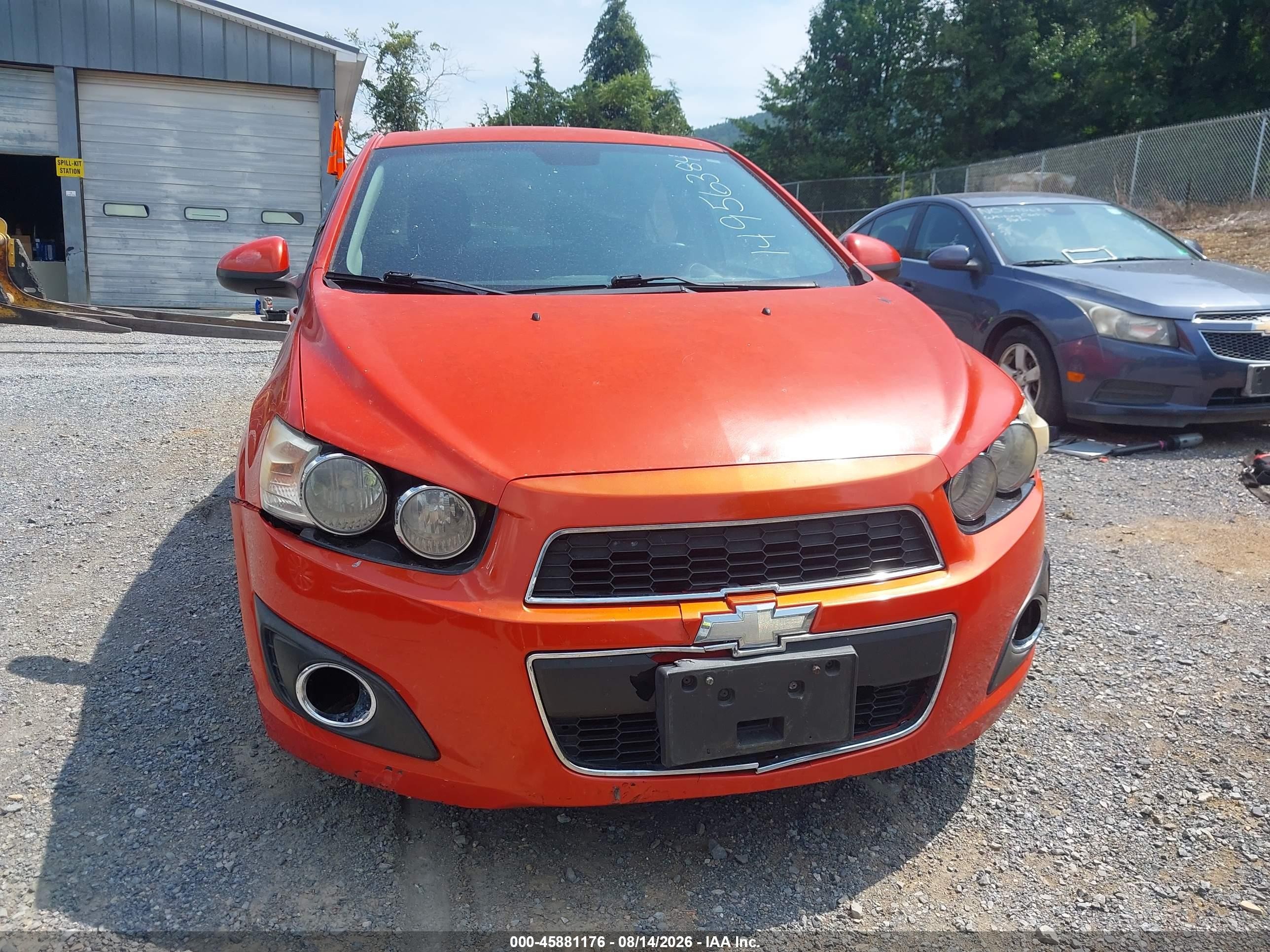 2012 Chevrolet Sonic 2lt Orange vin: 1G1JC5SH2C4140360