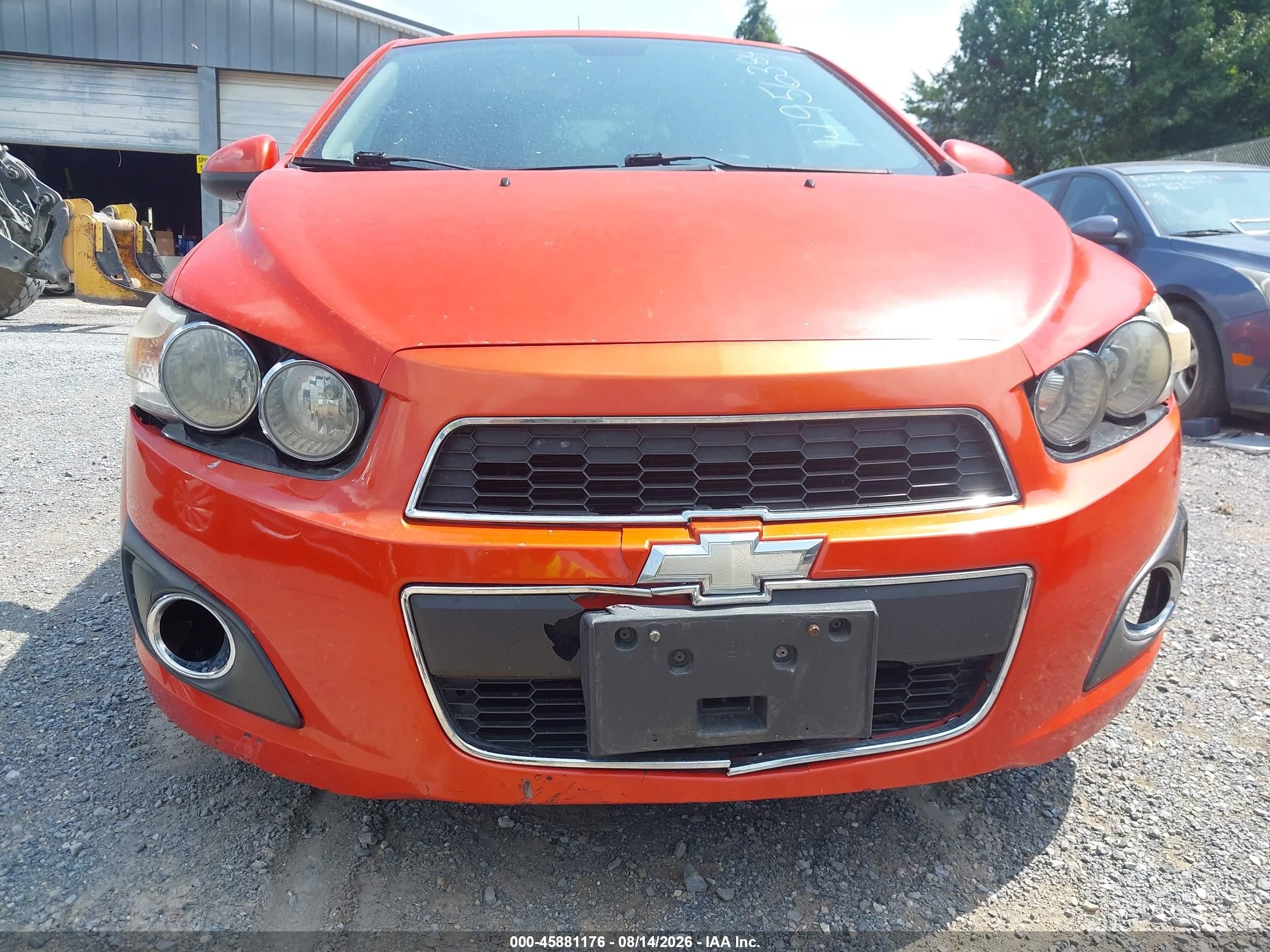2012 Chevrolet Sonic 2lt Orange vin: 1G1JC5SH2C4140360