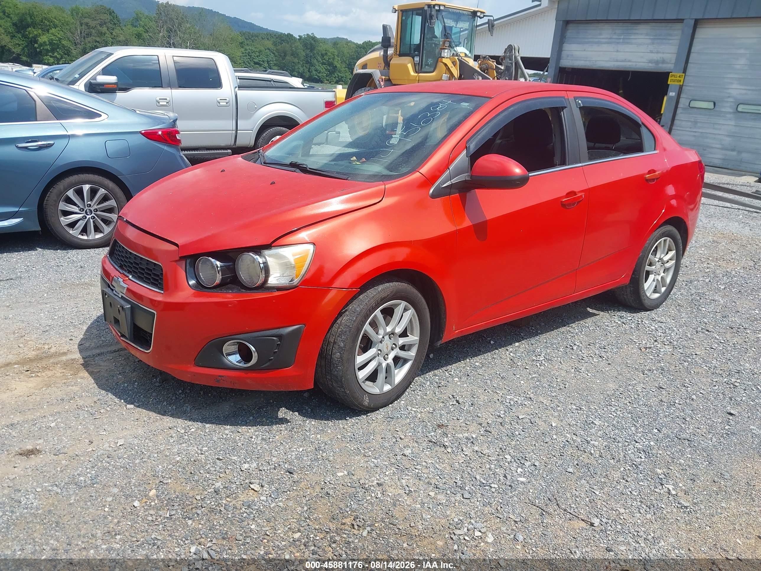 2012 Chevrolet Sonic 2lt Orange vin: 1G1JC5SH2C4140360