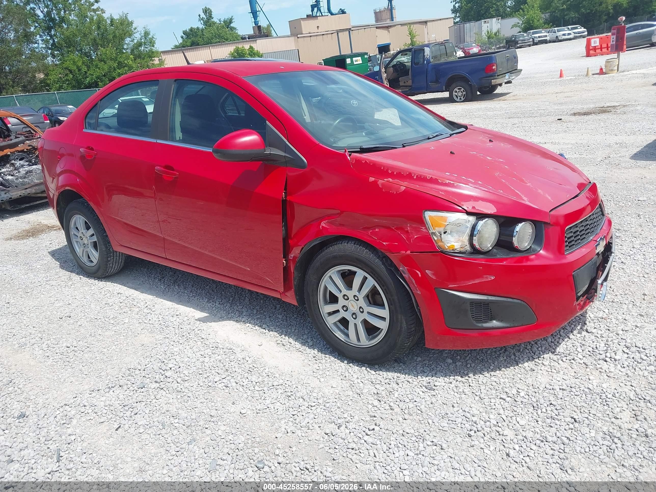 2012 Chevrolet Sonic 2lt Red vin: 1G1JC5SH2C4166232