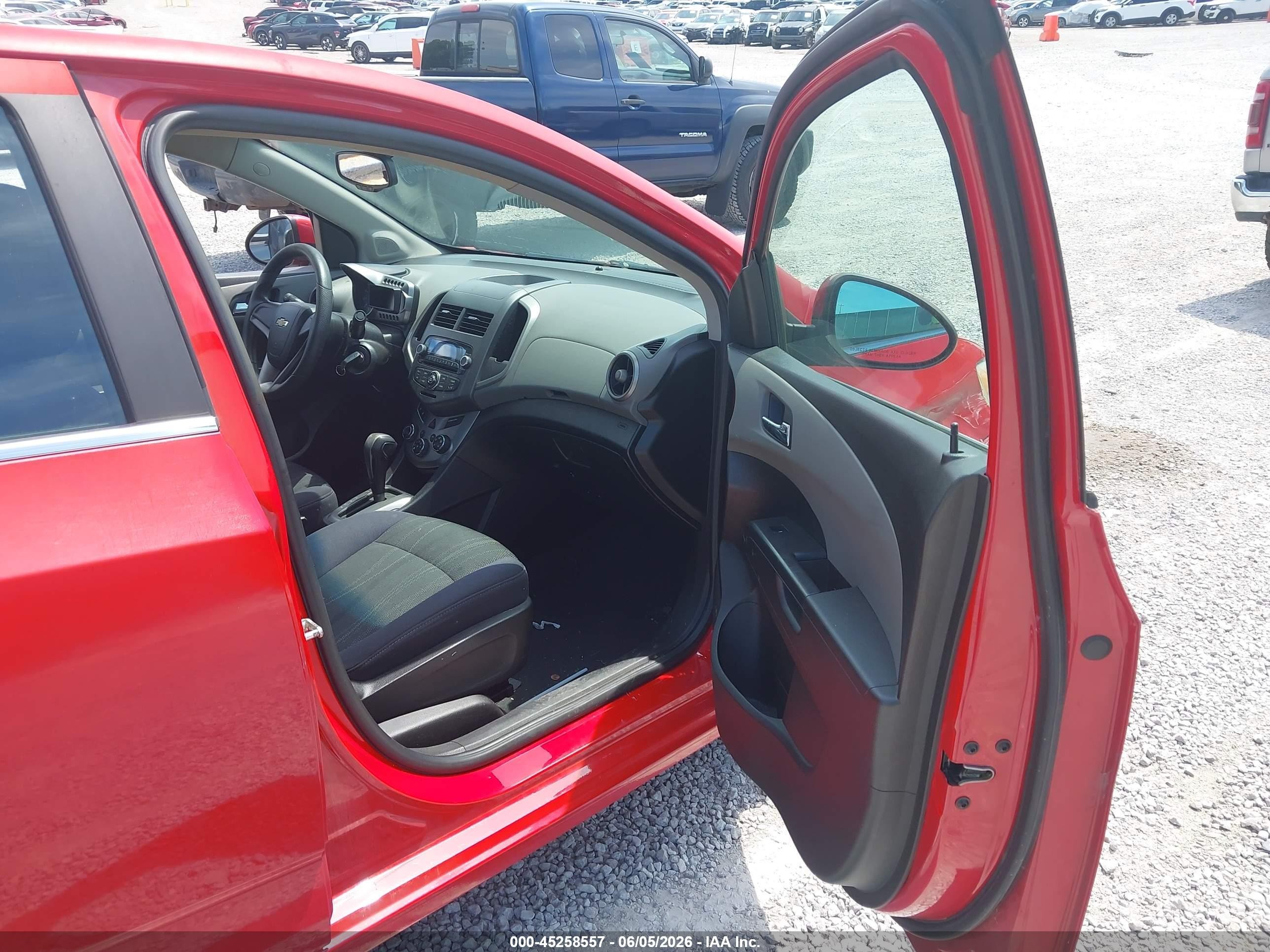 2012 Chevrolet Sonic 2lt Red vin: 1G1JC5SH2C4166232