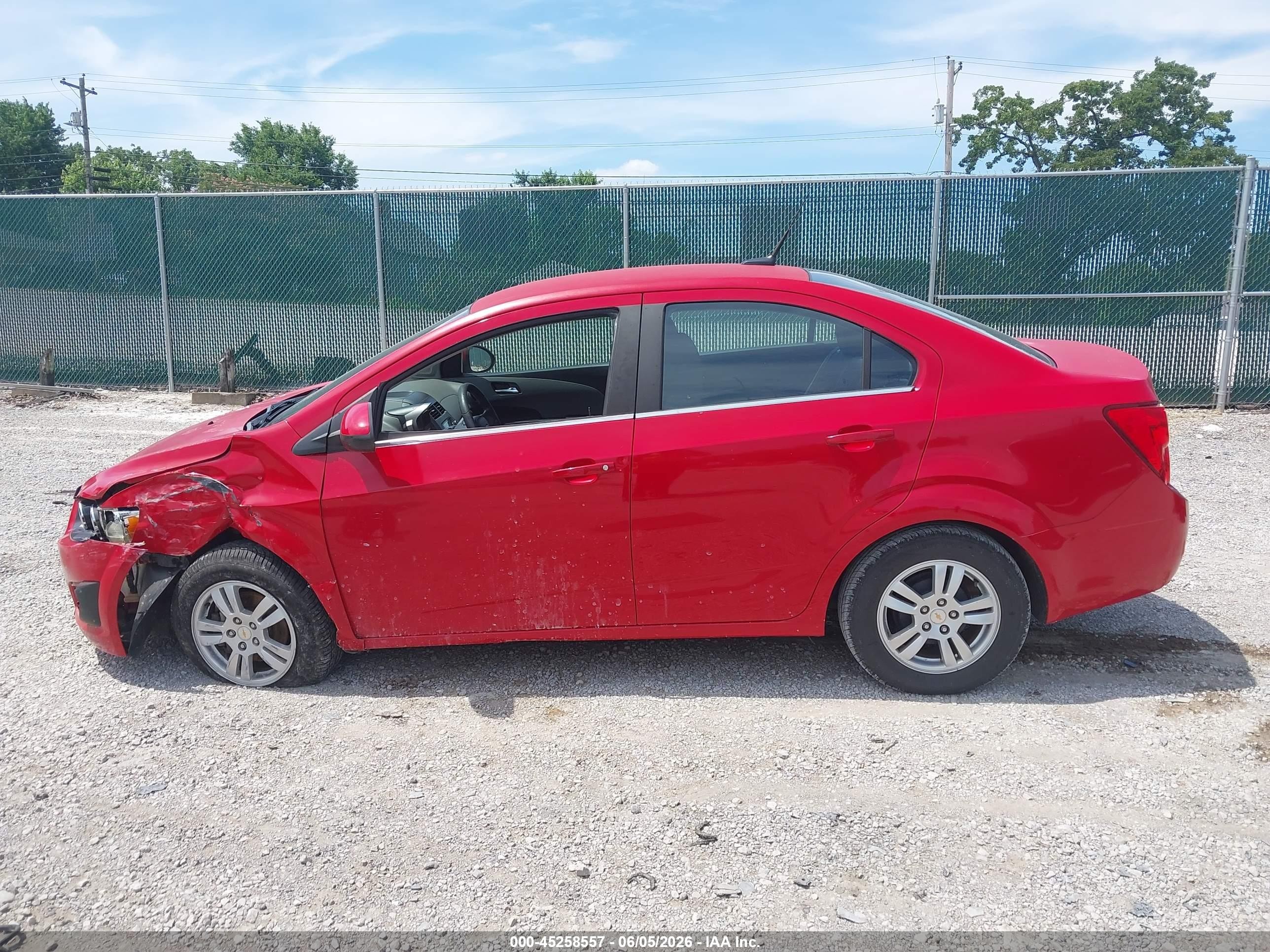 2012 Chevrolet Sonic 2lt Red vin: 1G1JC5SH2C4166232