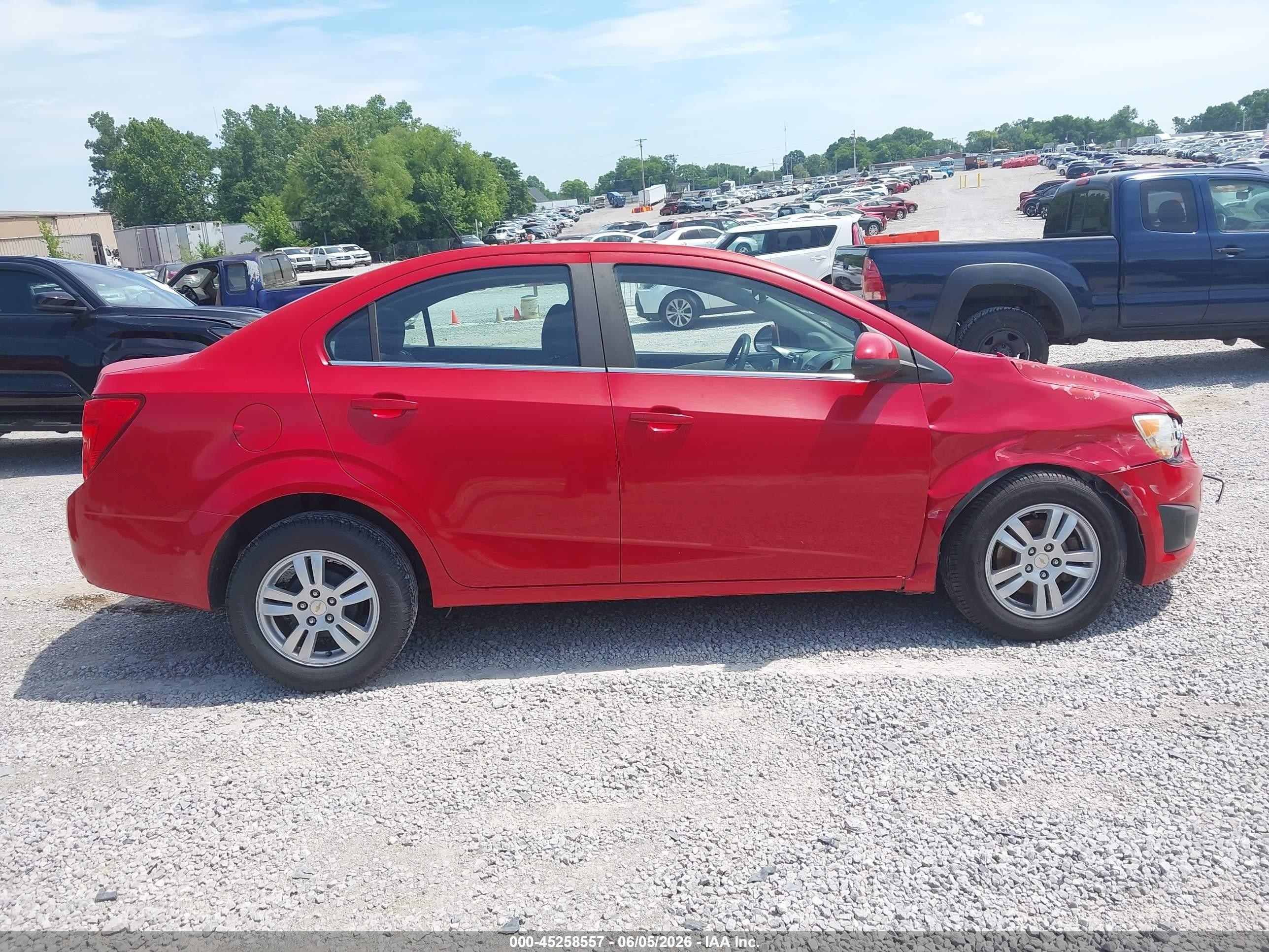 2012 Chevrolet Sonic 2lt Red vin: 1G1JC5SH2C4166232