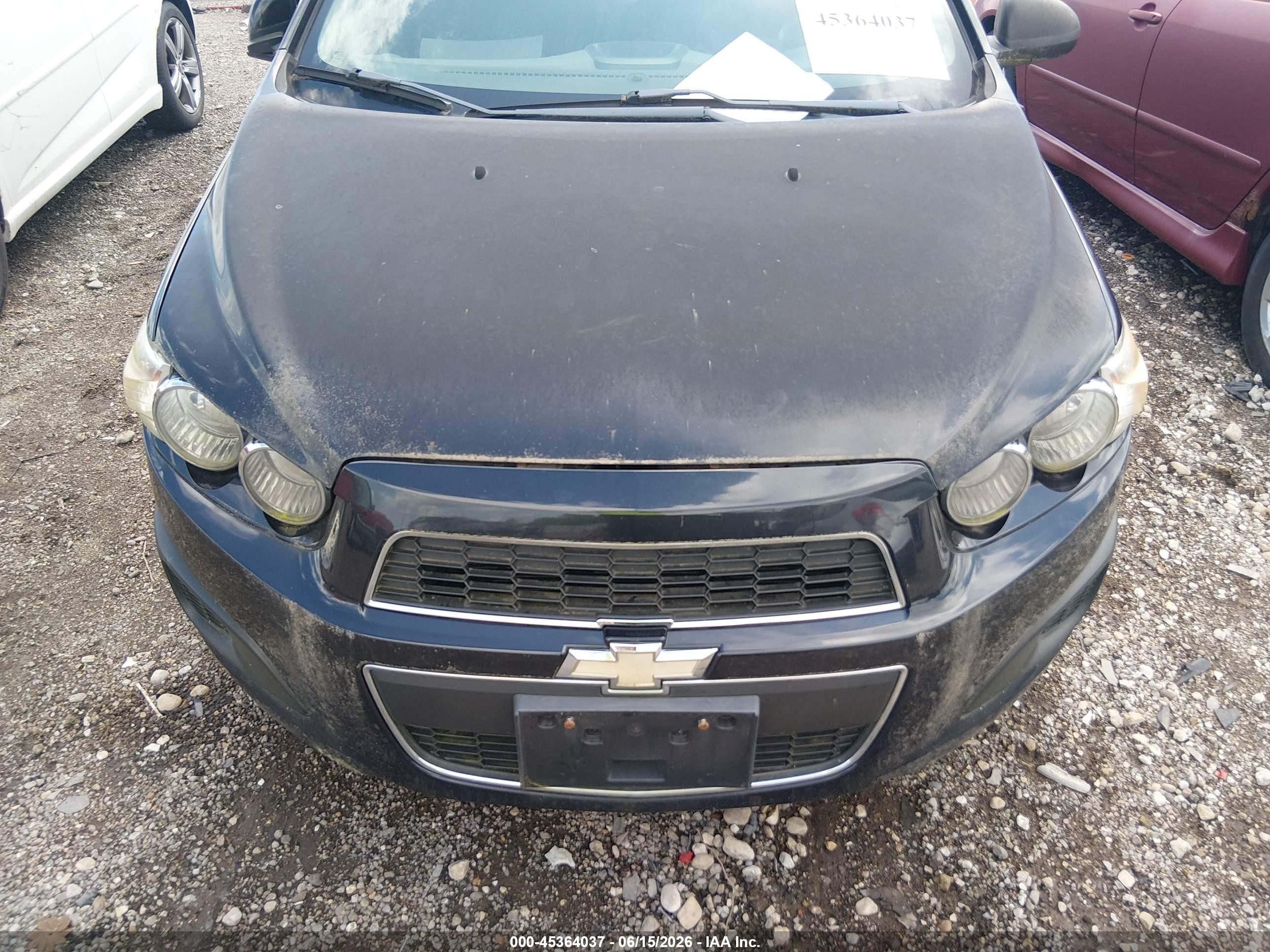 2013 Chevrolet Sonic Lt Auto Black vin: 1G1JC5SH2D4107408
