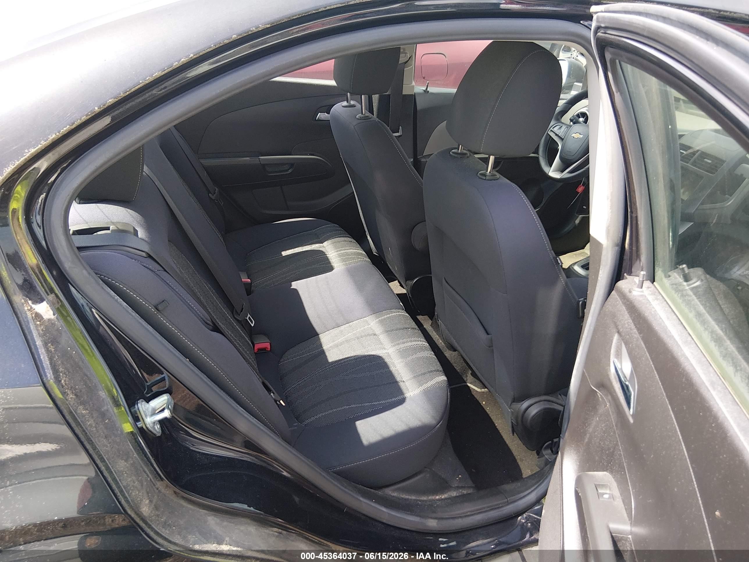 2013 Chevrolet Sonic Lt Auto Black vin: 1G1JC5SH2D4107408