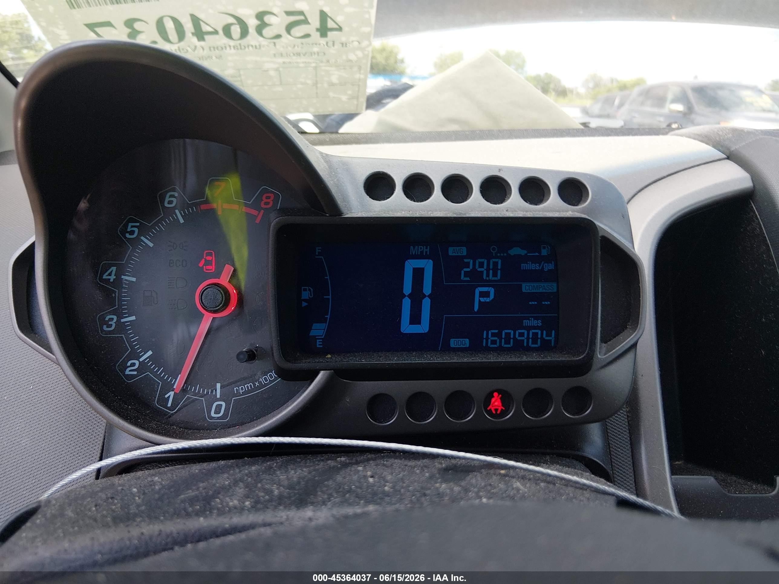 2013 Chevrolet Sonic Lt Auto Black vin: 1G1JC5SH2D4107408