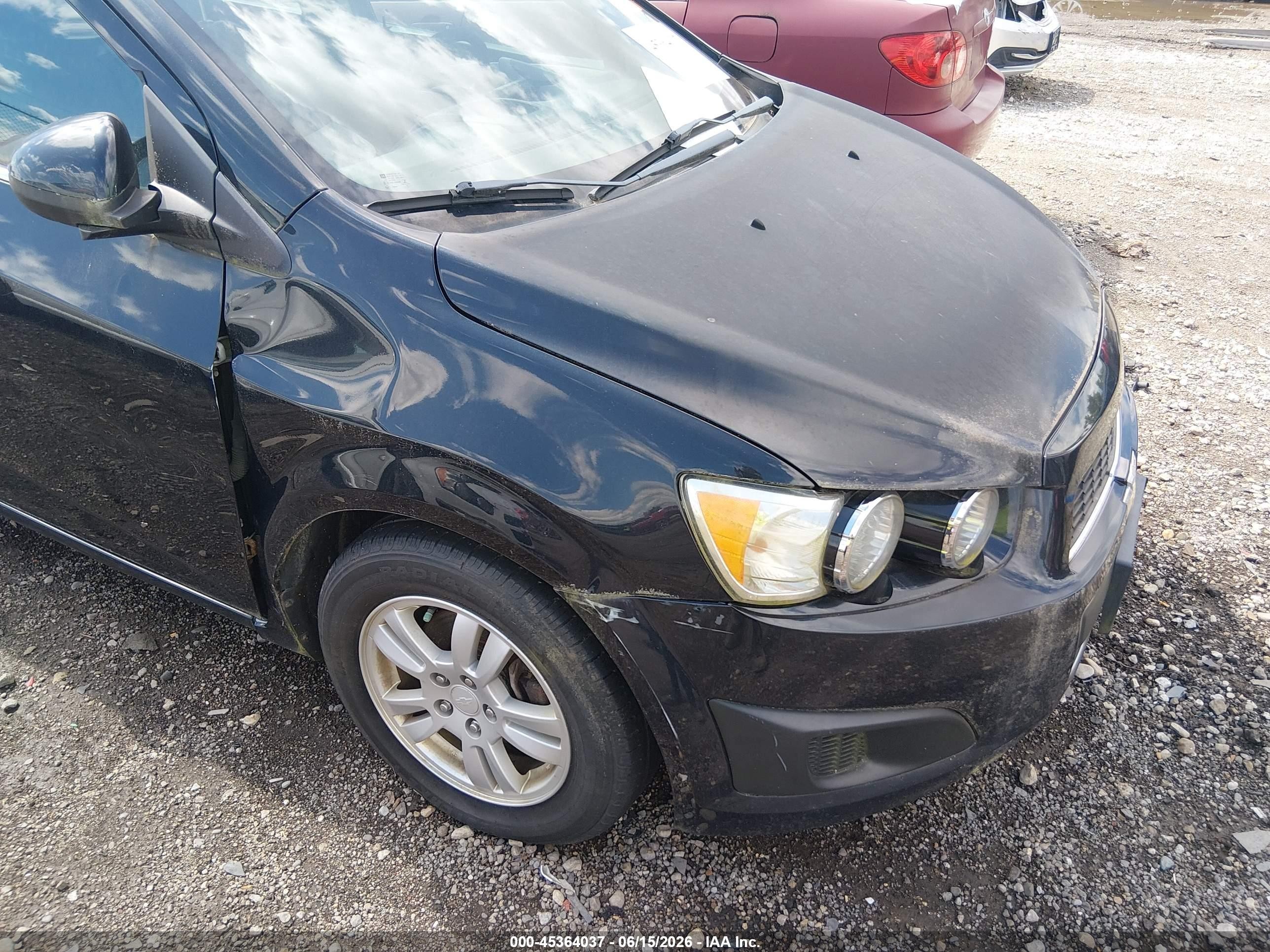 2013 Chevrolet Sonic Lt Auto Black vin: 1G1JC5SH2D4107408