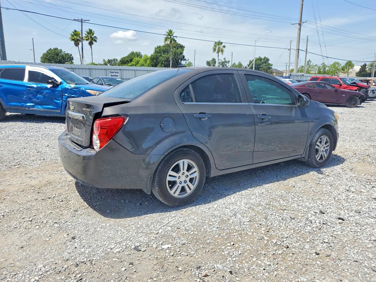 2013 Chevrolet Sonic Lt Gray vin: 1G1JC5SH2D4133667