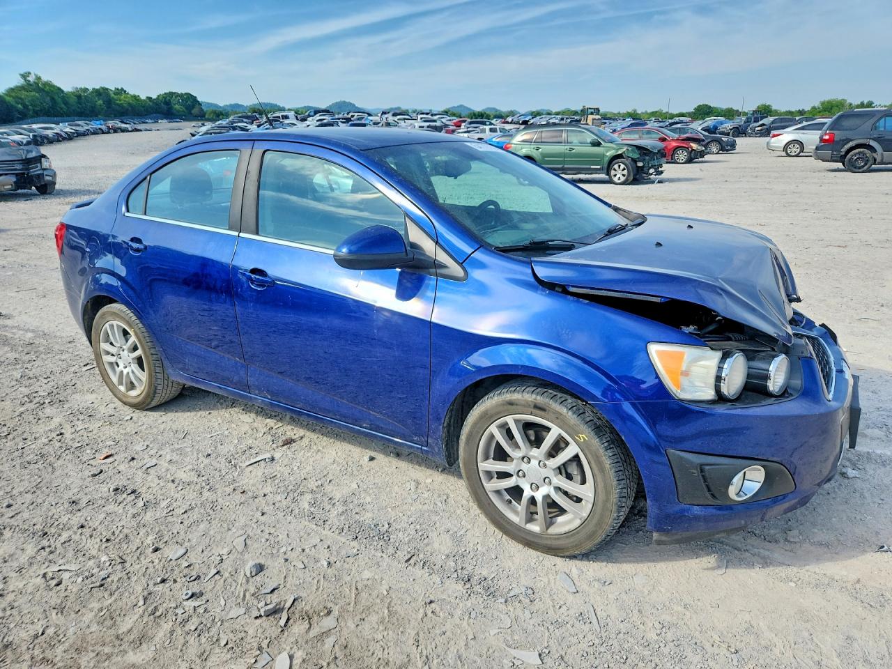 2013 Chevrolet Sonic Lt Blue vin: 1G1JC5SH2D4174137