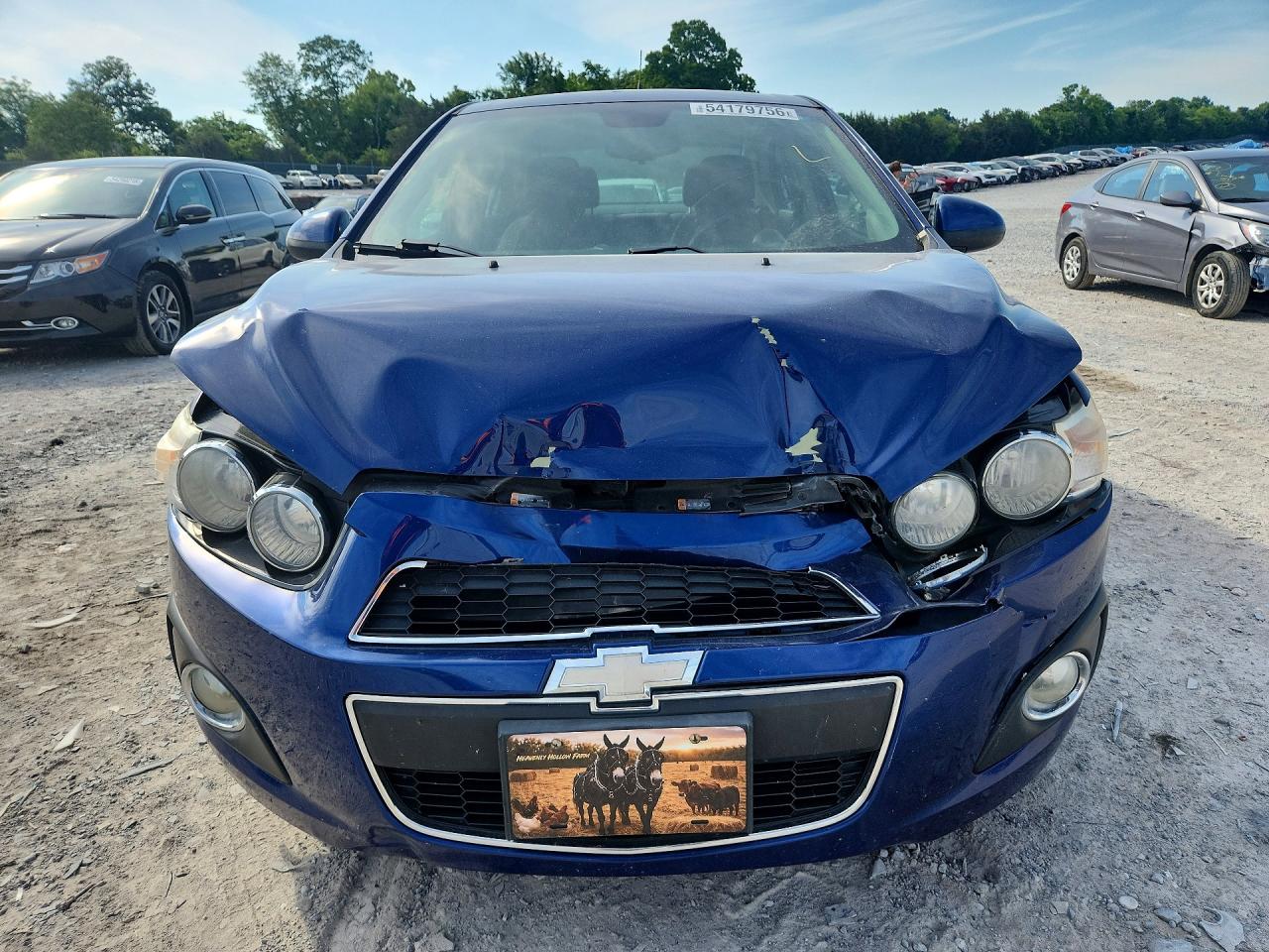 2013 Chevrolet Sonic Lt Blue vin: 1G1JC5SH2D4174137