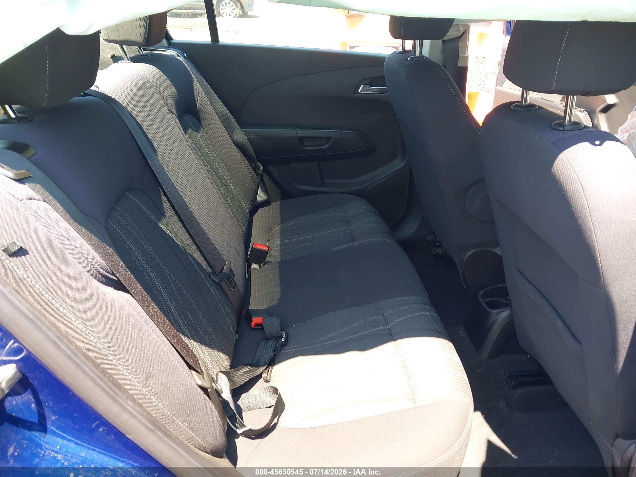 2013 Chevrolet Sonic Lt Auto Blue vin: 1G1JC5SH2D4238225
