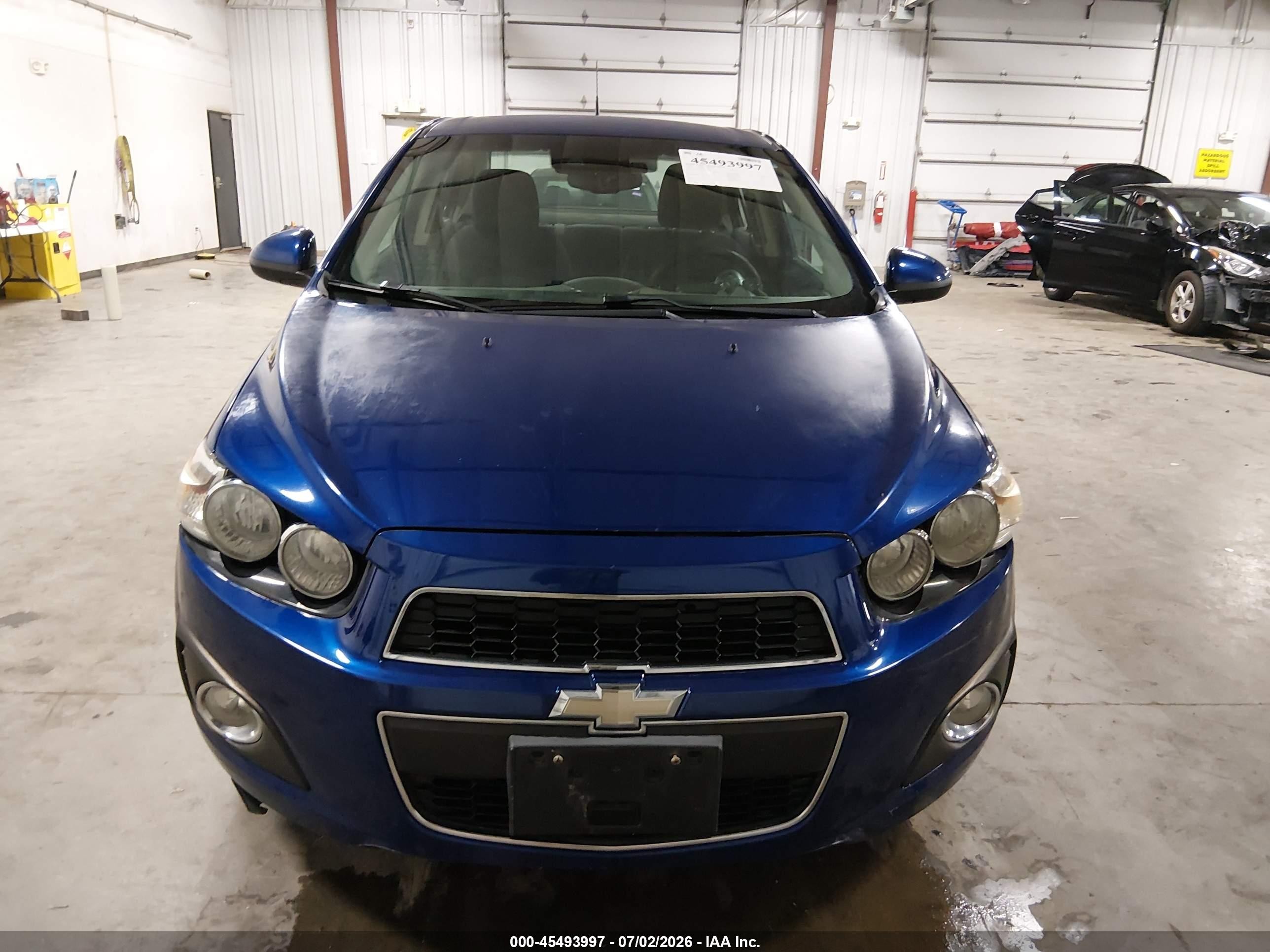 2014 Chevrolet Sonic Lt Auto Синий vin: 1G1JC5SH2E4101576