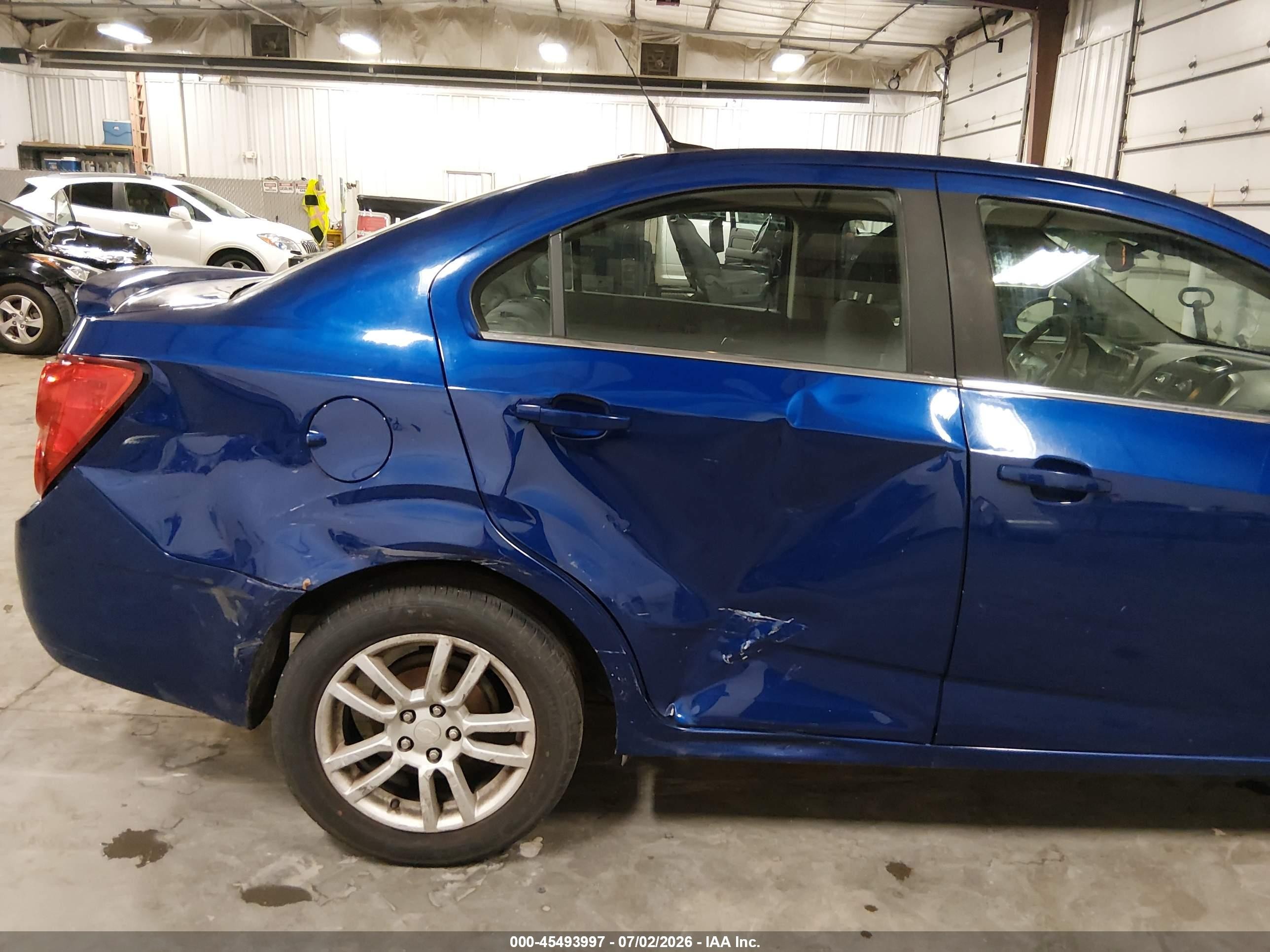 2014 Chevrolet Sonic Lt Auto Синий vin: 1G1JC5SH2E4101576