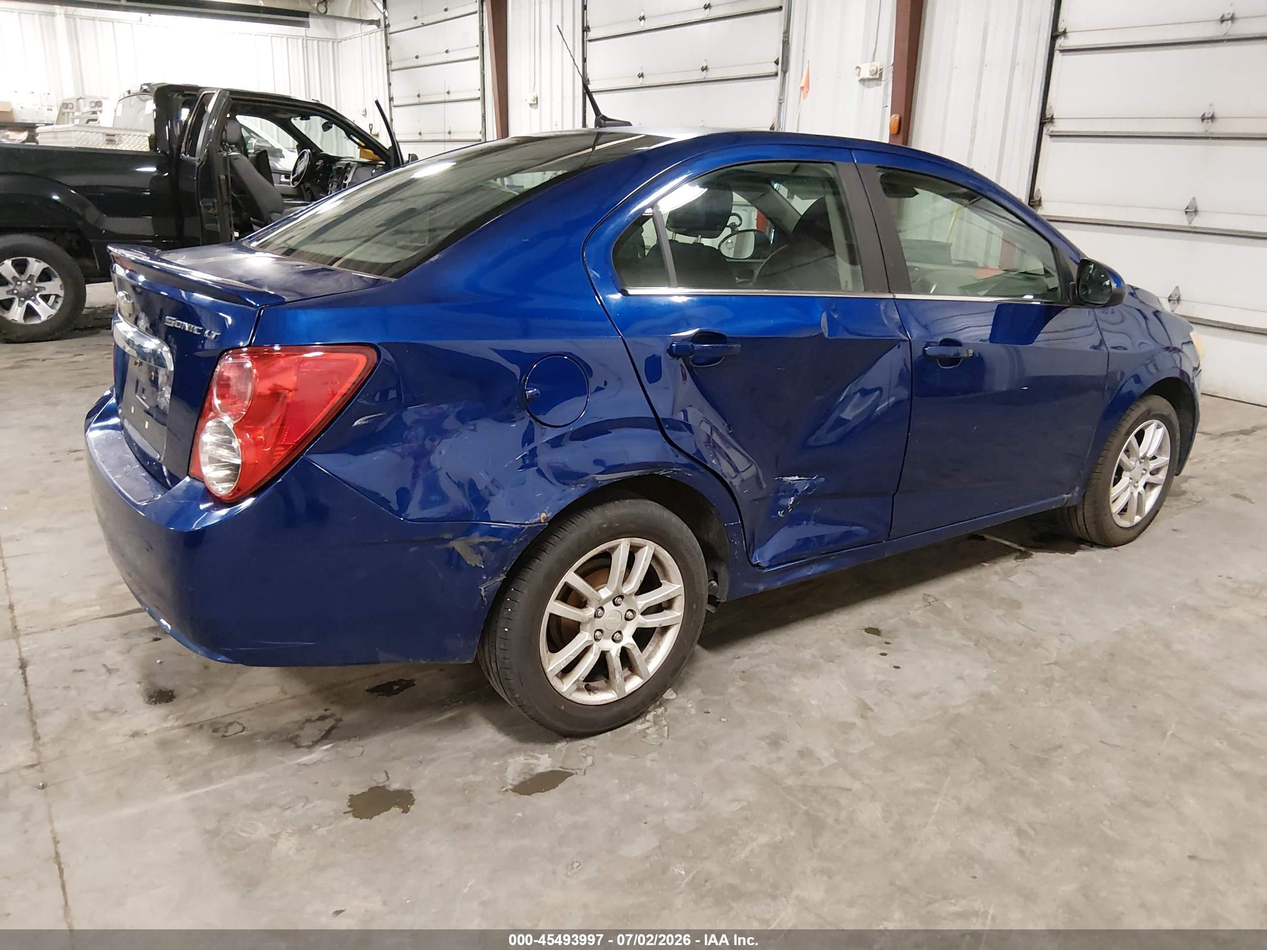 2014 Chevrolet Sonic Lt Auto Синий vin: 1G1JC5SH2E4101576
