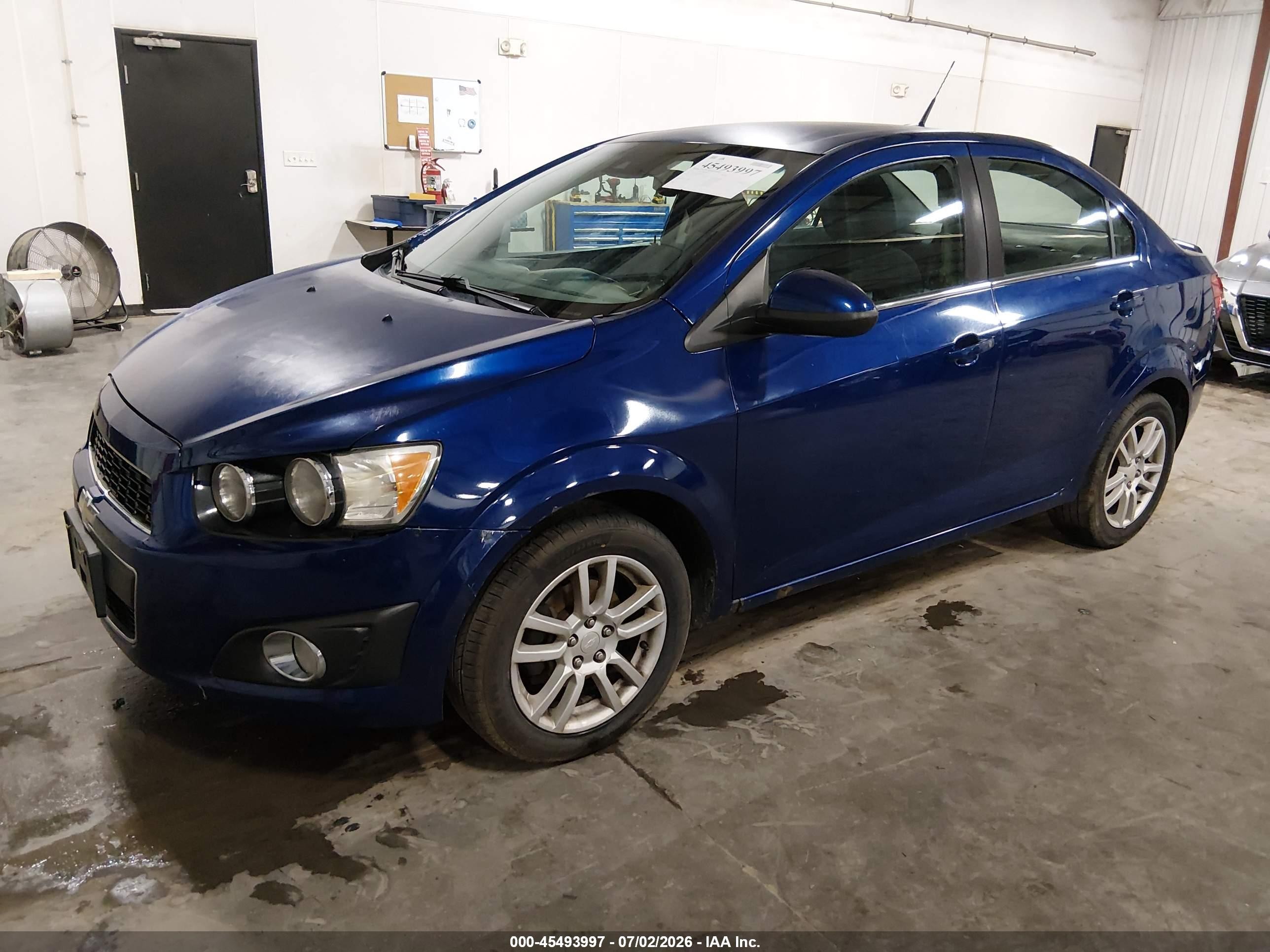 2014 Chevrolet Sonic Lt Auto Синий vin: 1G1JC5SH2E4101576