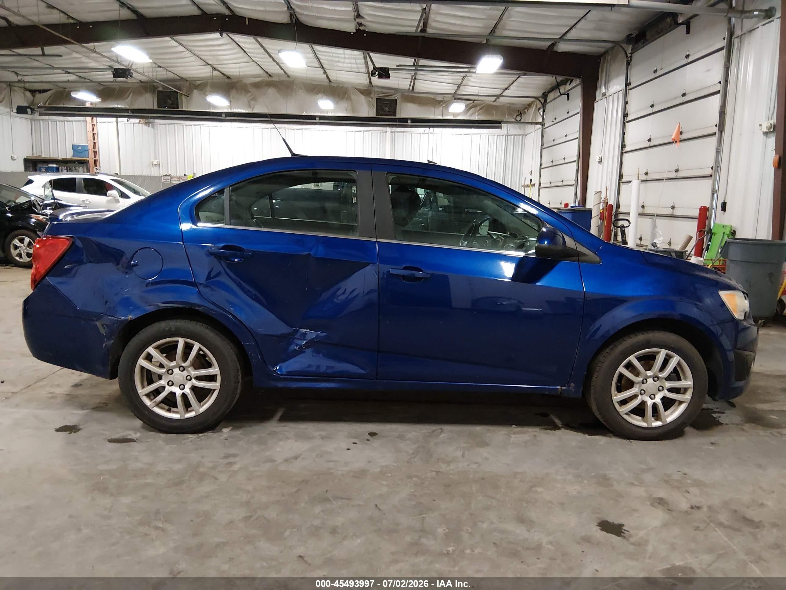 2014 Chevrolet Sonic Lt Auto Синий vin: 1G1JC5SH2E4101576