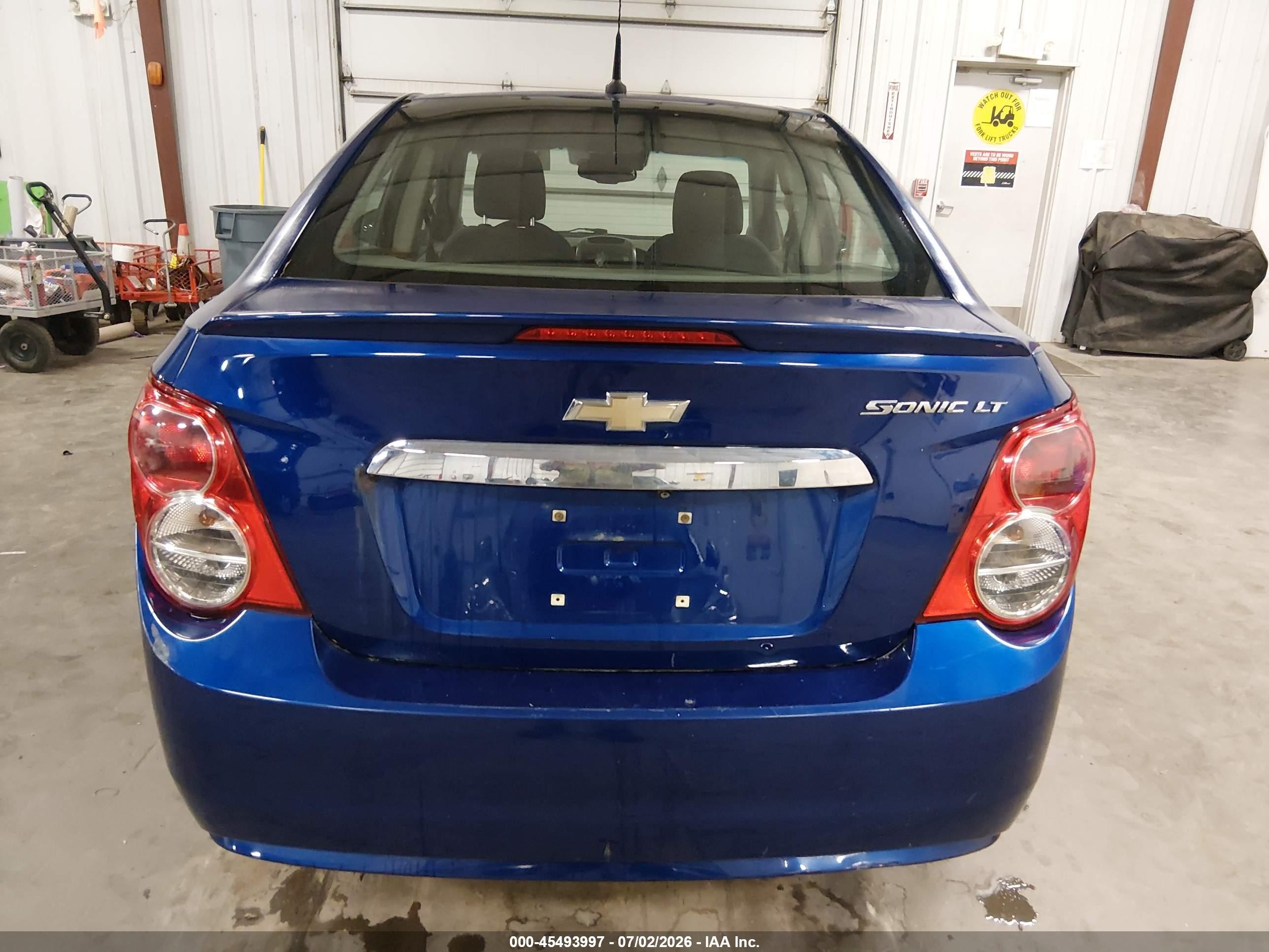2014 Chevrolet Sonic Lt Auto Синий vin: 1G1JC5SH2E4101576