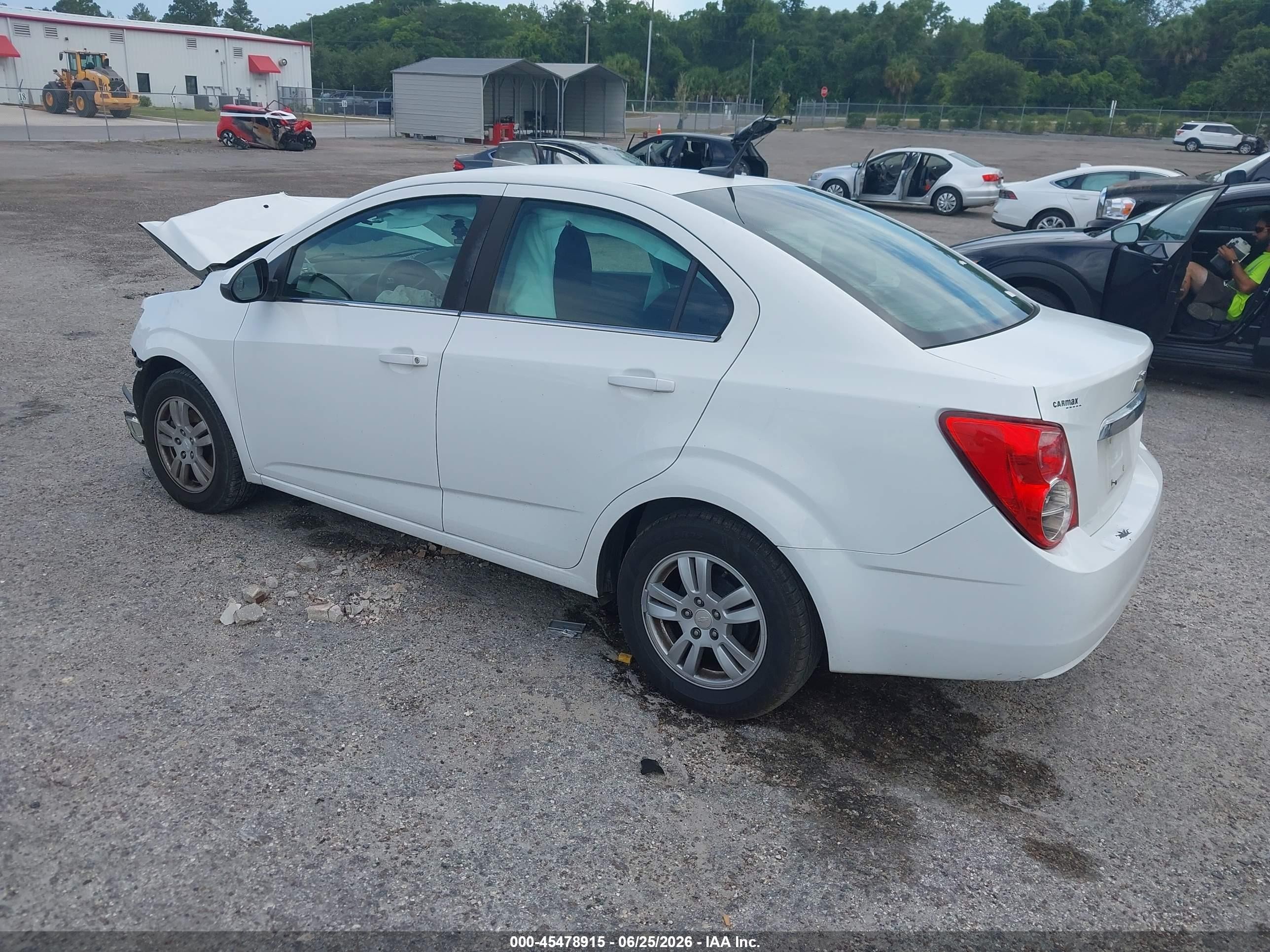 2014 Chevrolet Sonic Lt Auto White vin: 1G1JC5SH2E4103568