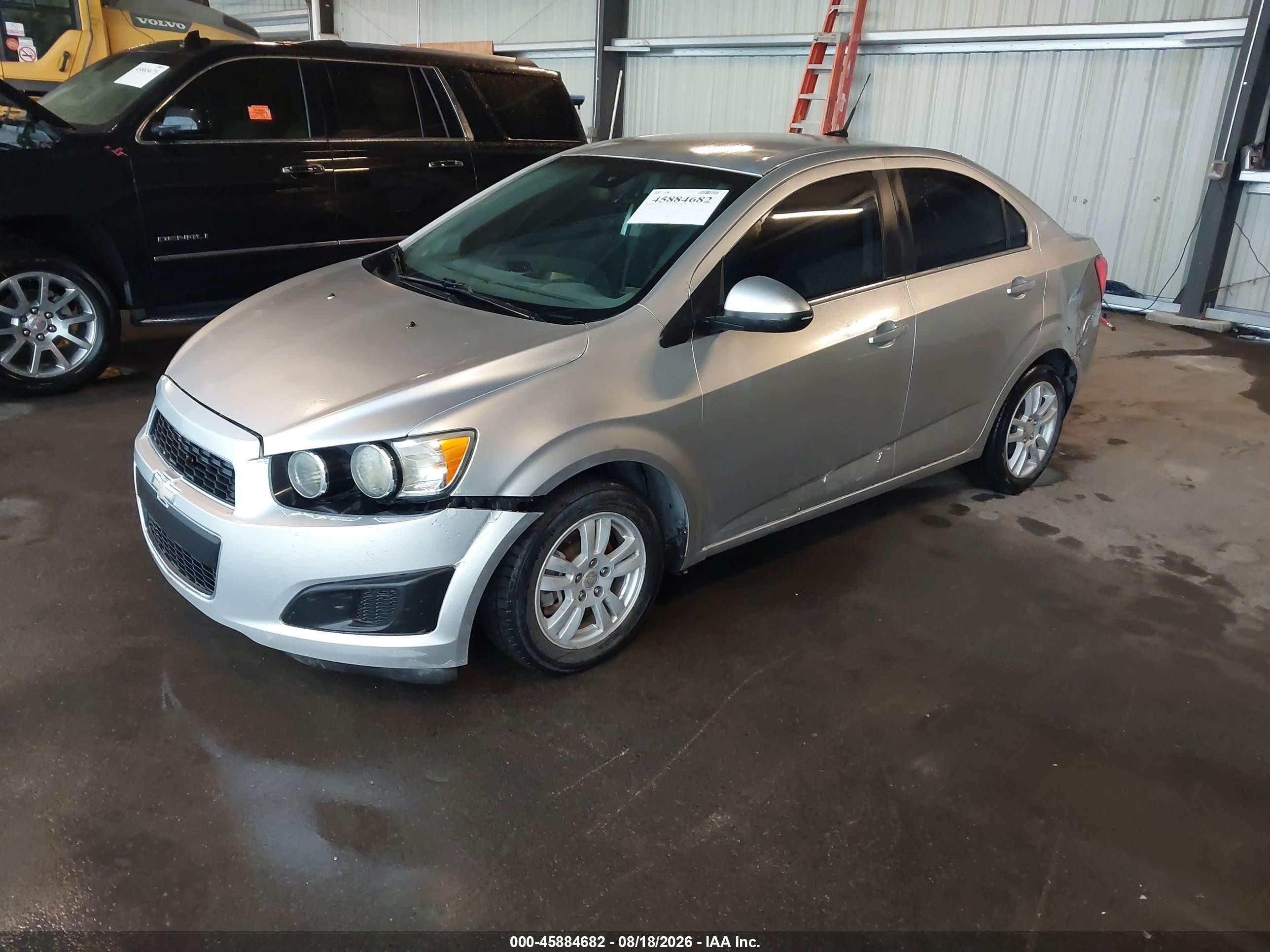 2014 Chevrolet Sonic Lt Auto Silver vin: 1G1JC5SH2E4104624