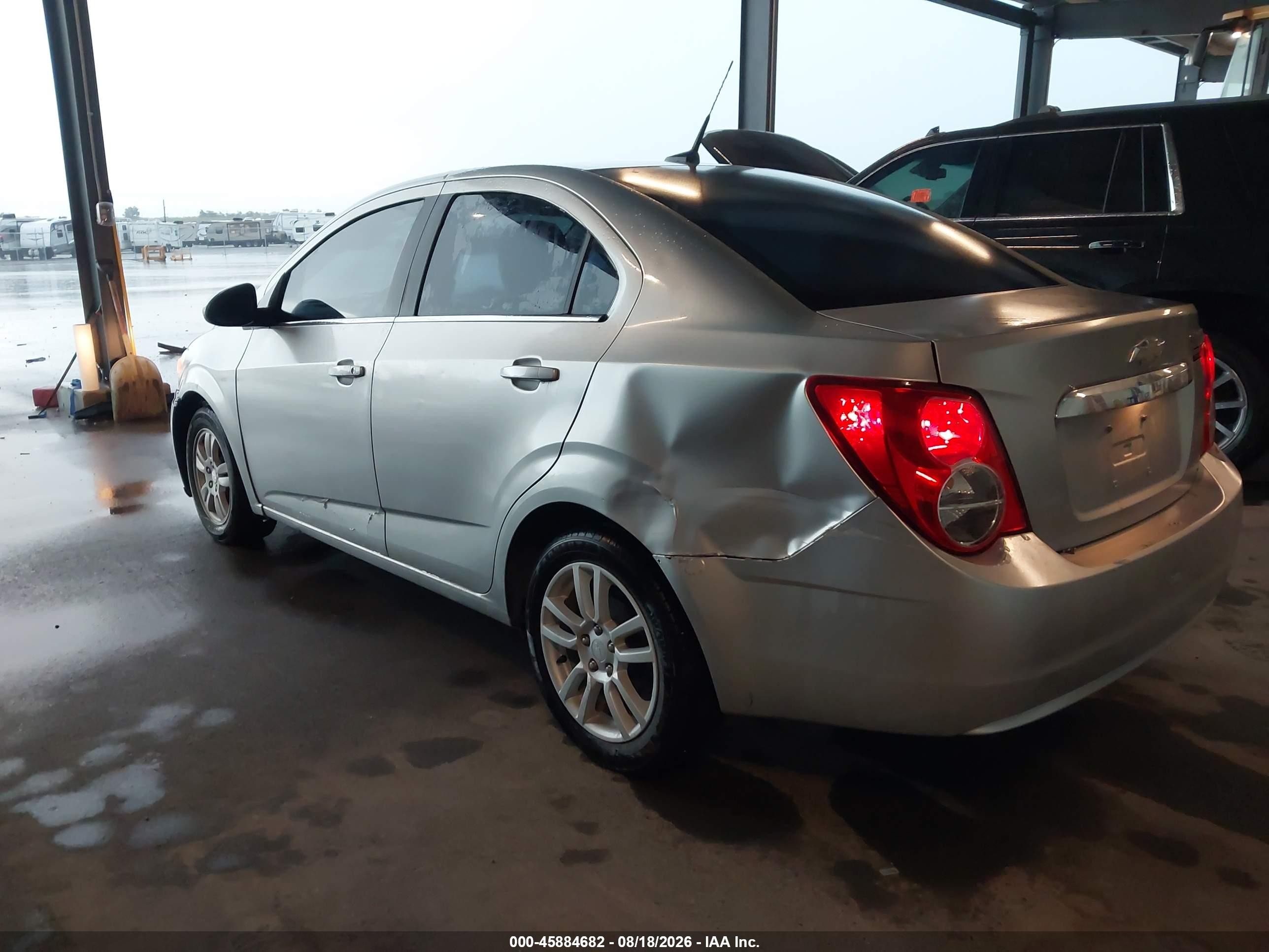 2014 Chevrolet Sonic Lt Auto Silver vin: 1G1JC5SH2E4104624