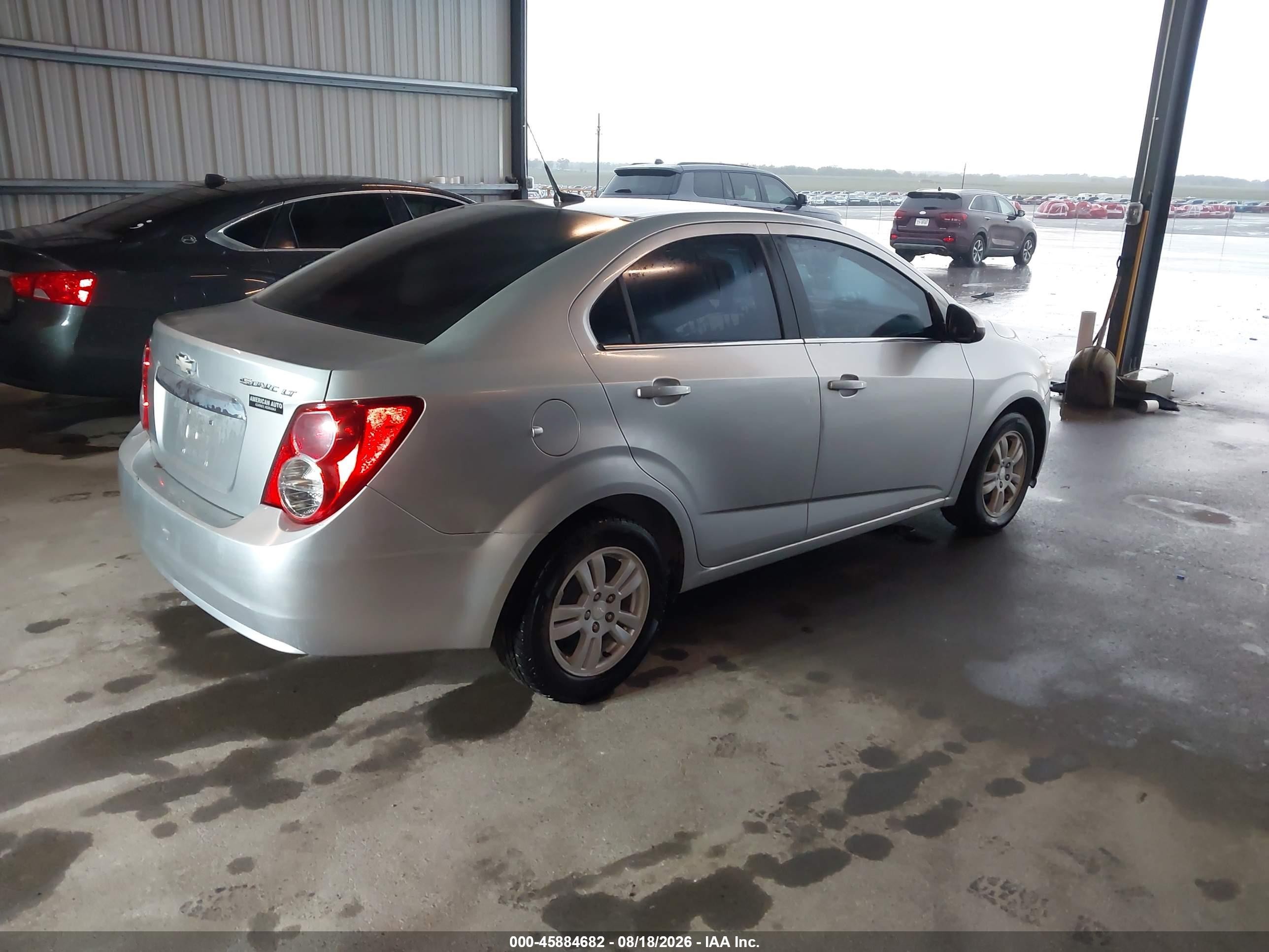 2014 Chevrolet Sonic Lt Auto Silver vin: 1G1JC5SH2E4104624