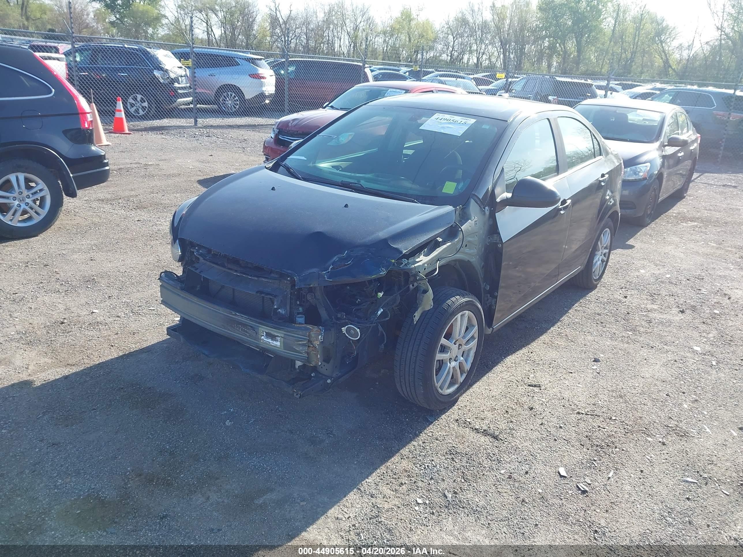 2014 Chevrolet Sonic Lt Auto Black vin: 1G1JC5SH2E4143729