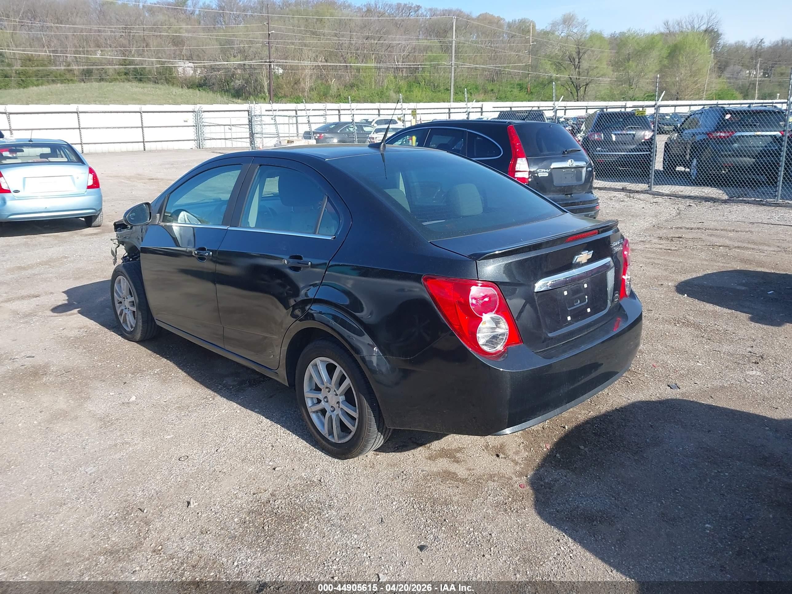 2014 Chevrolet Sonic Lt Auto Black vin: 1G1JC5SH2E4143729