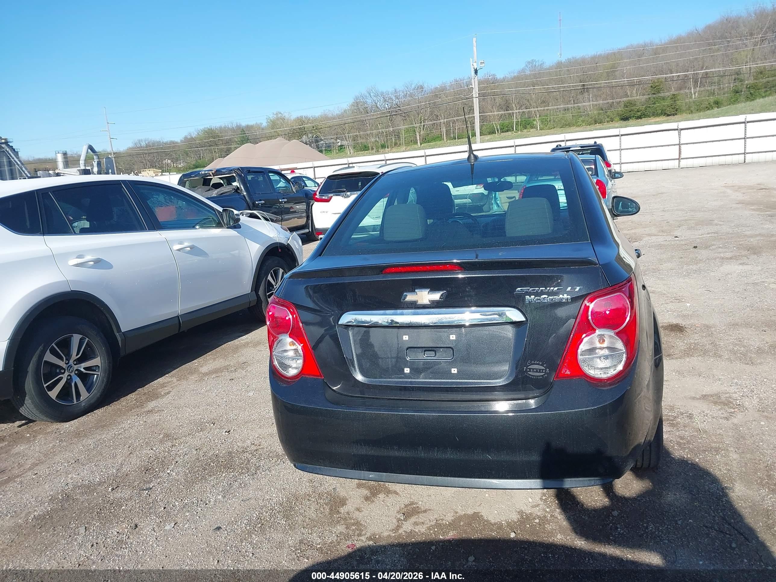 2014 Chevrolet Sonic Lt Auto Black vin: 1G1JC5SH2E4143729