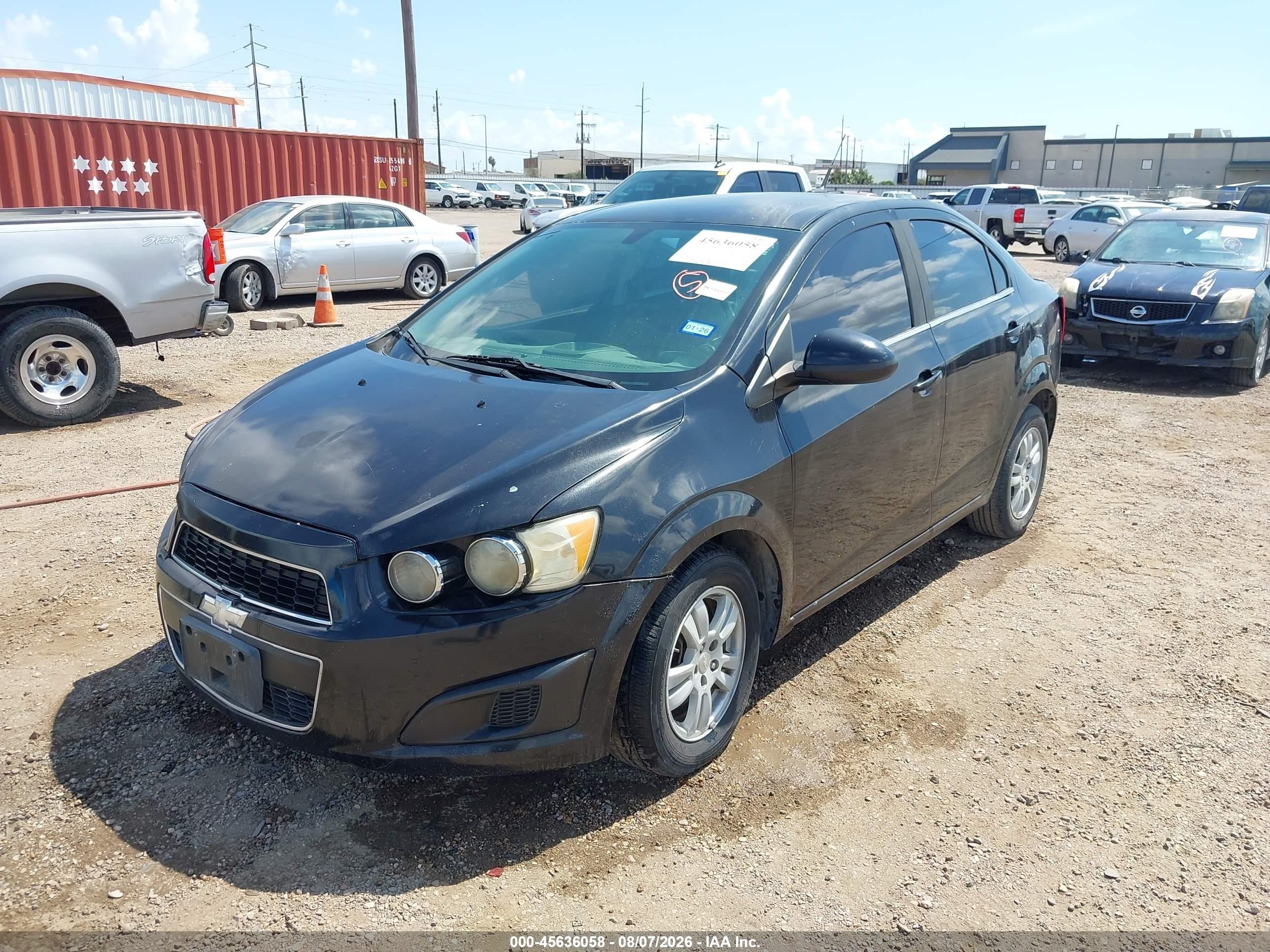 2014 Chevrolet Sonic Lt Auto Black vin: 1G1JC5SH2E4181963