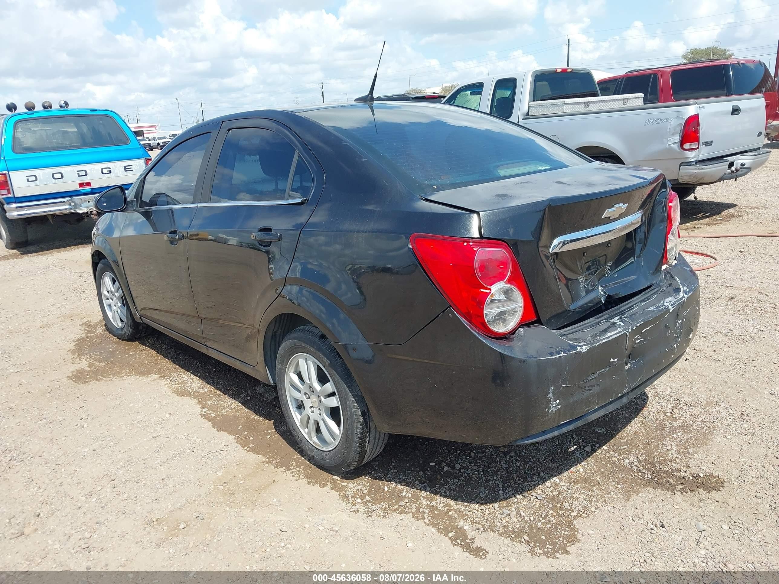 2014 Chevrolet Sonic Lt Auto Black vin: 1G1JC5SH2E4181963