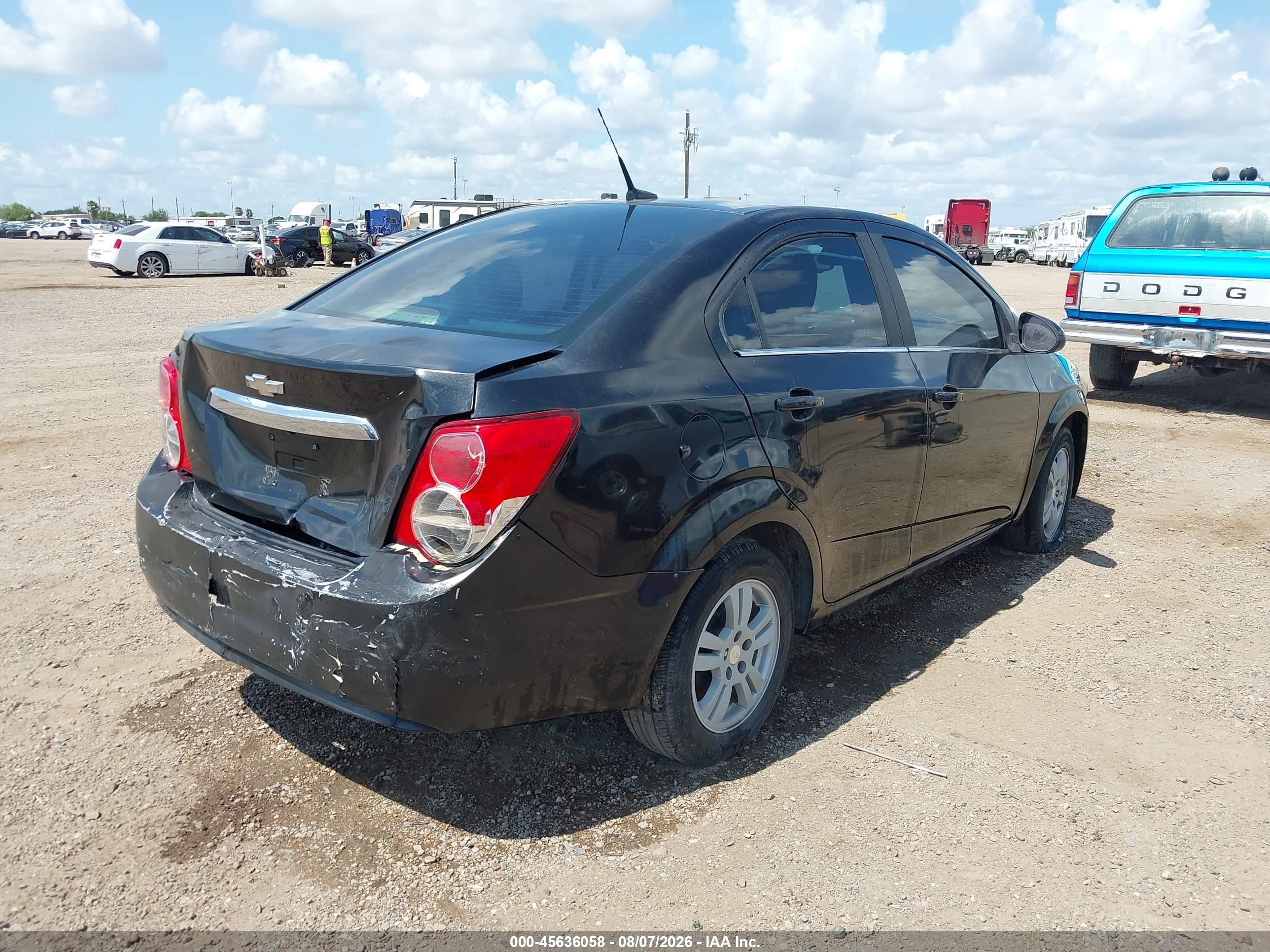 2014 Chevrolet Sonic Lt Auto Black vin: 1G1JC5SH2E4181963