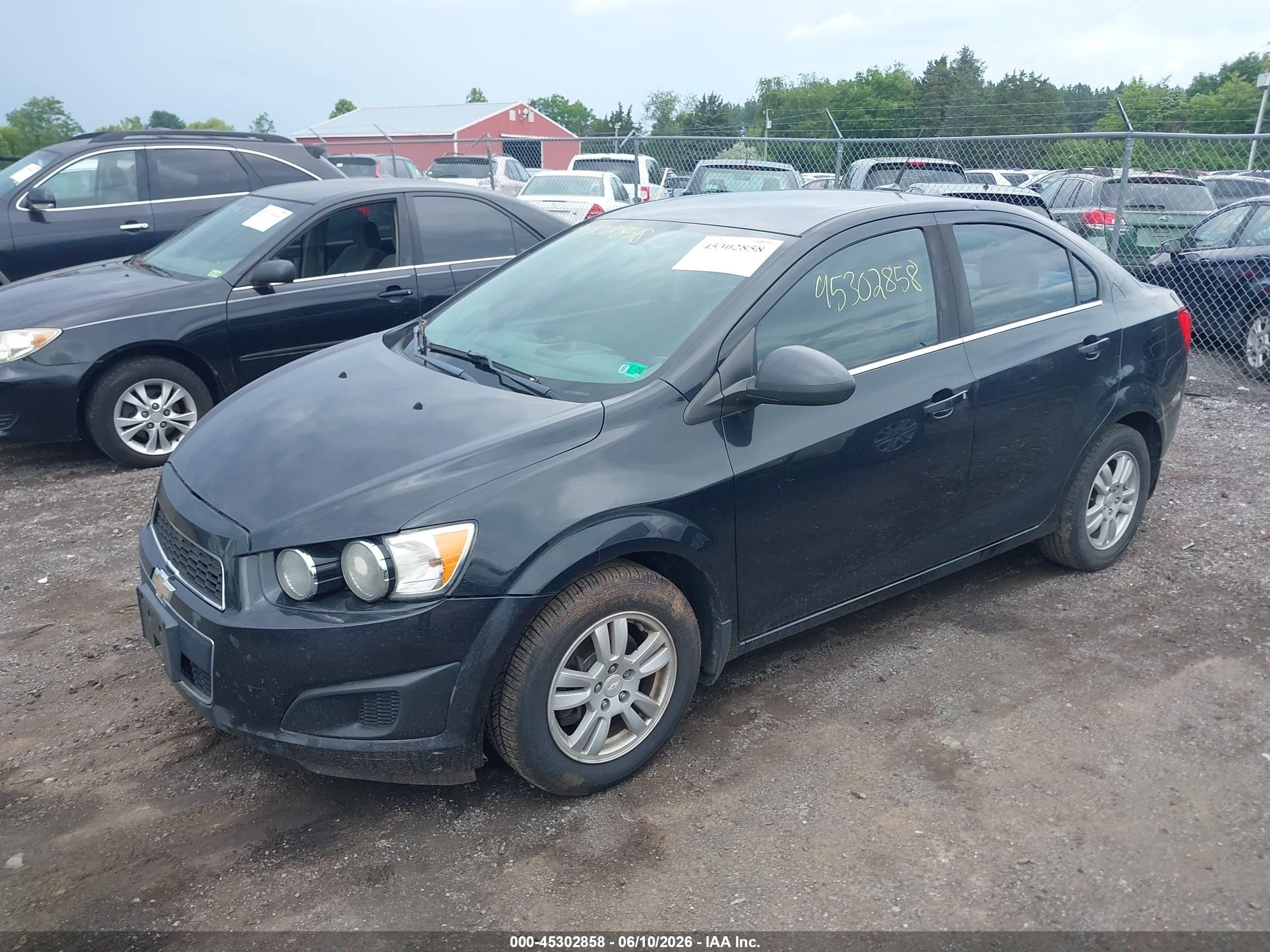 2014 Chevrolet Sonic Lt Auto Black vin: 1G1JC5SH2E4213715