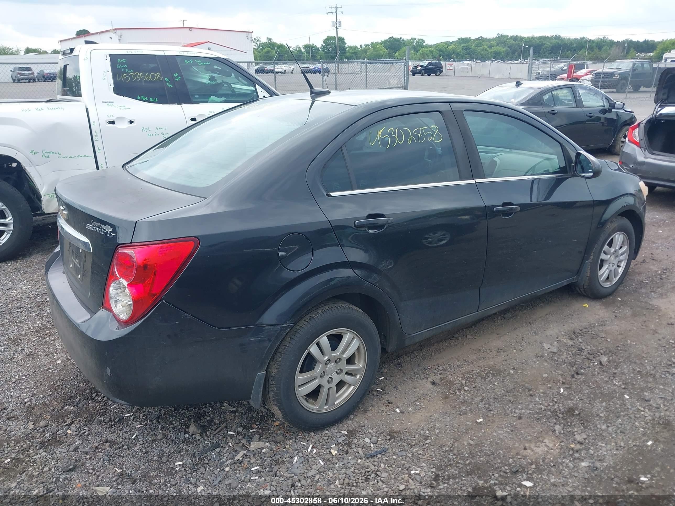 2014 Chevrolet Sonic Lt Auto Black vin: 1G1JC5SH2E4213715