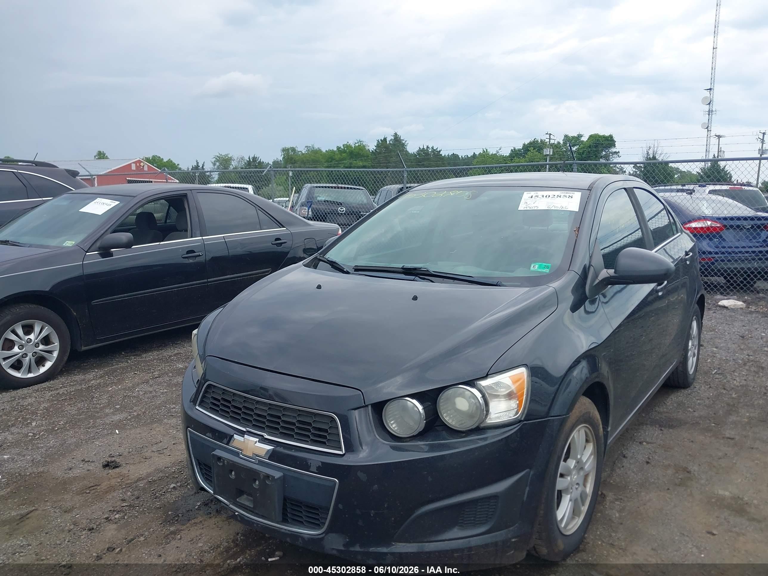 2014 Chevrolet Sonic Lt Auto Black vin: 1G1JC5SH2E4213715