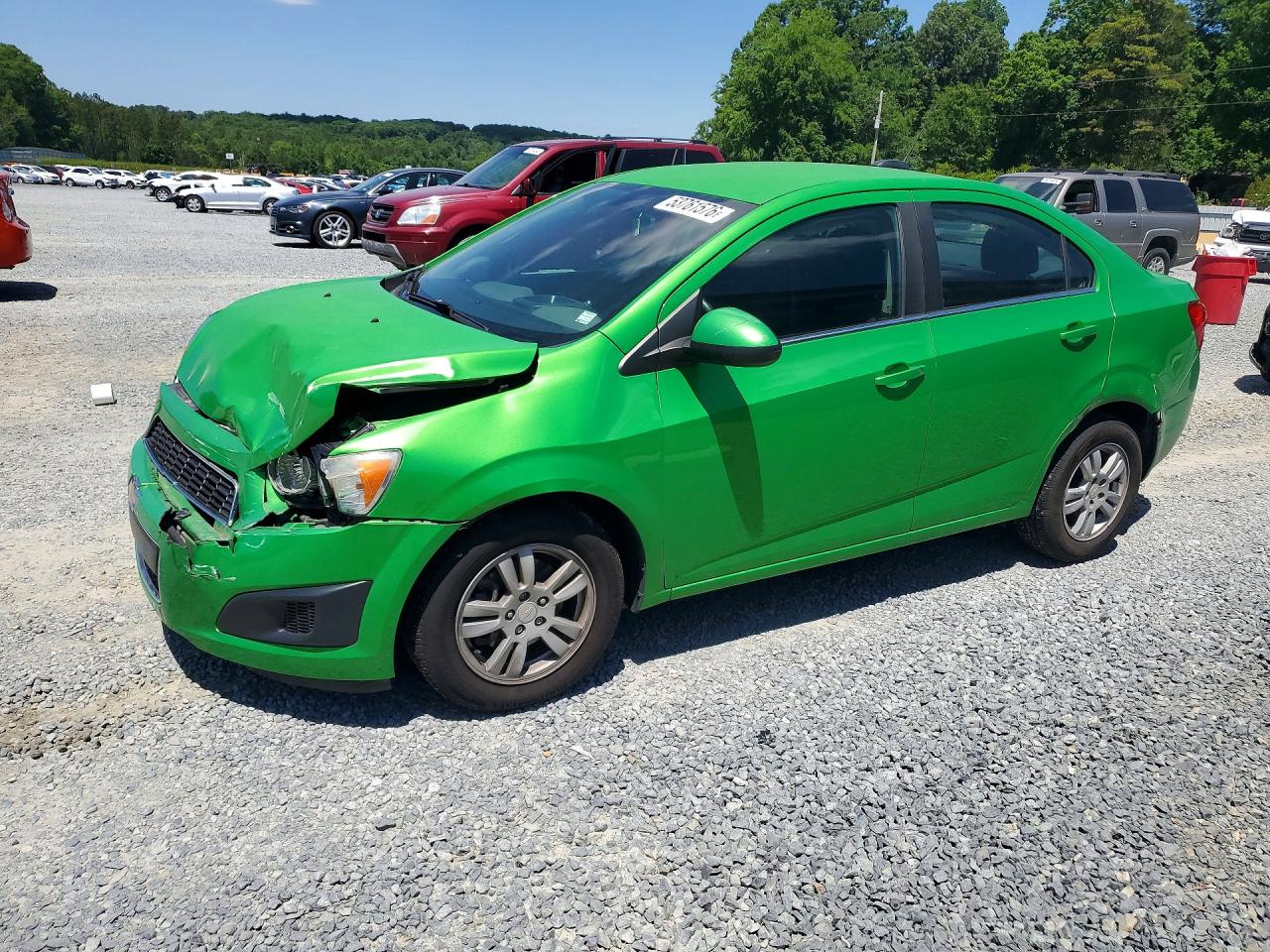 2015 Chevrolet Sonic Lt Green vin: 1G1JC5SH2F4140315