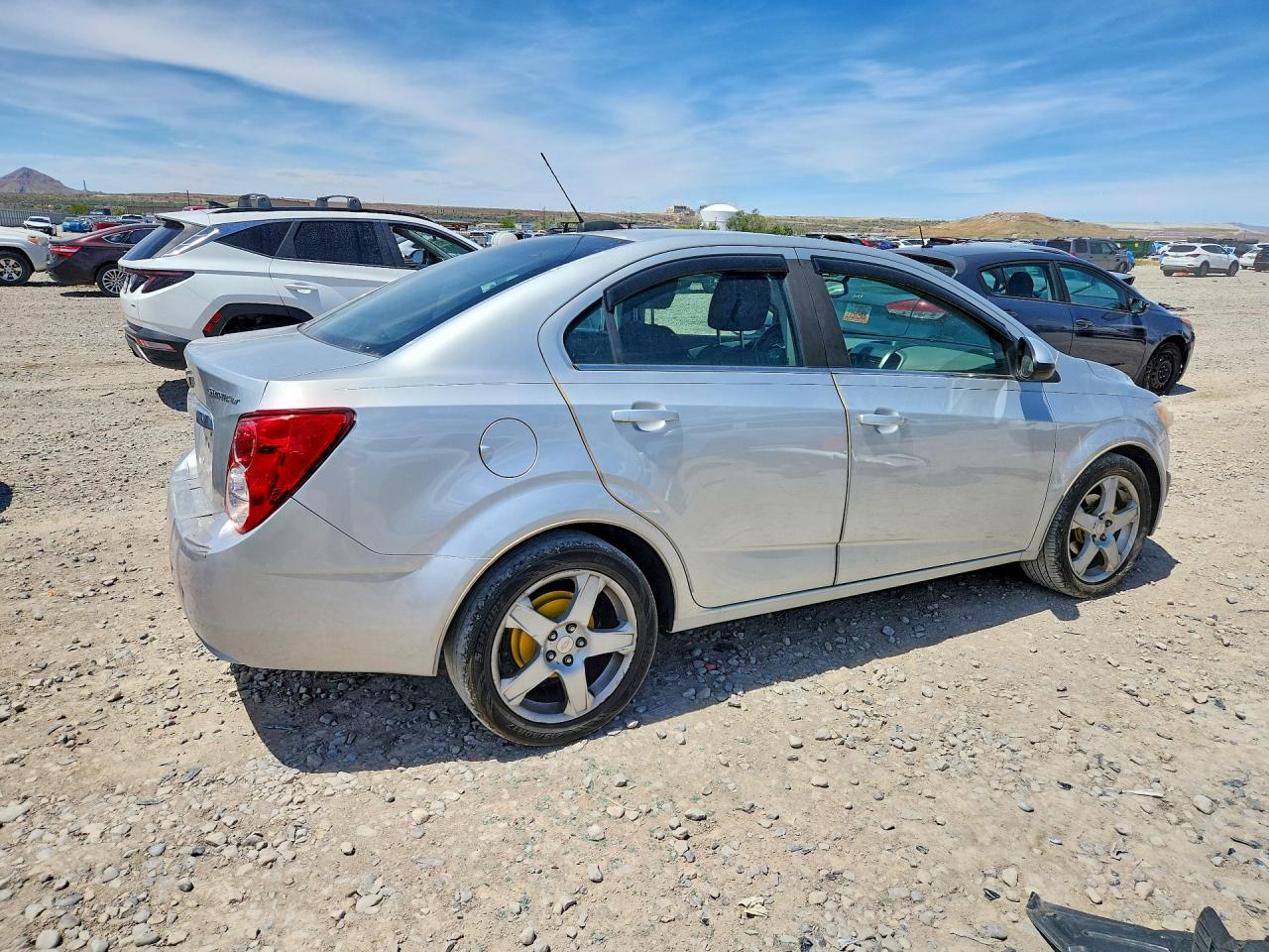 2015 Chevrolet Sonic Lt Silver vin: 1G1JC5SH2F4162055