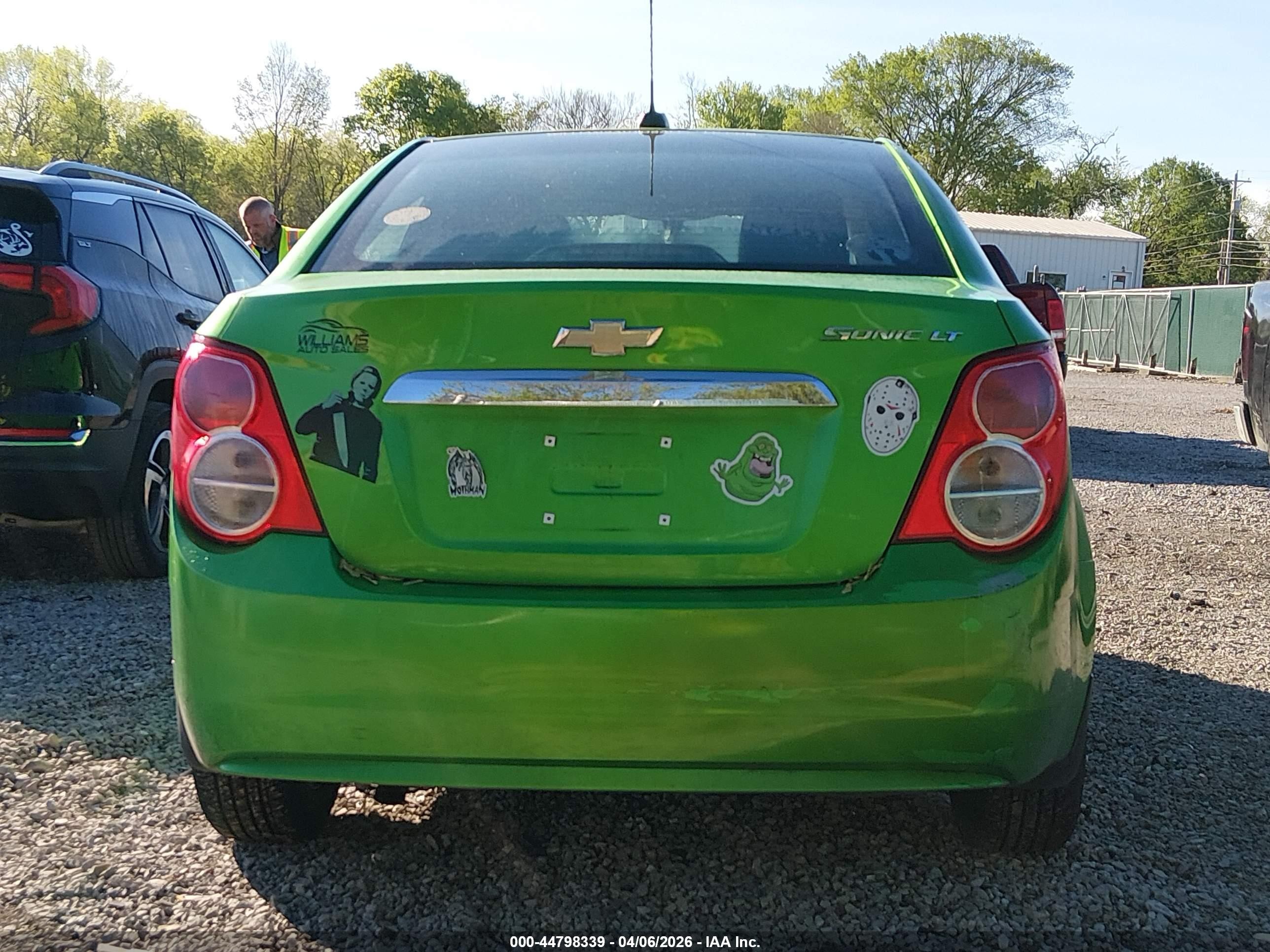 2015 Chevrolet Sonic Lt Auto Green vin: 1G1JC5SH2F4165053