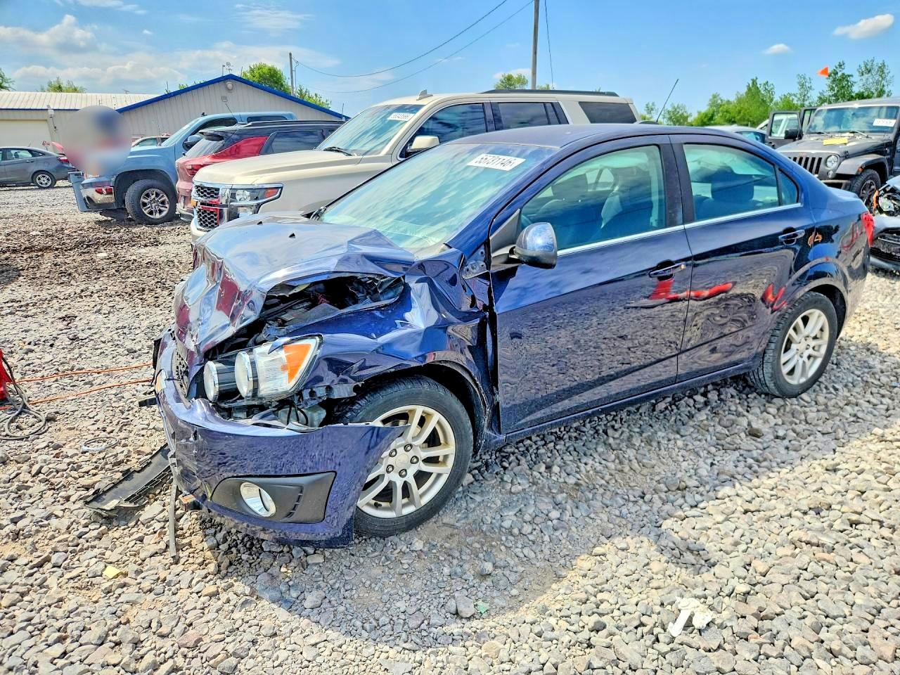 2015 Chevrolet Sonic Lt Blue vin: 1G1JC5SH2F4165991